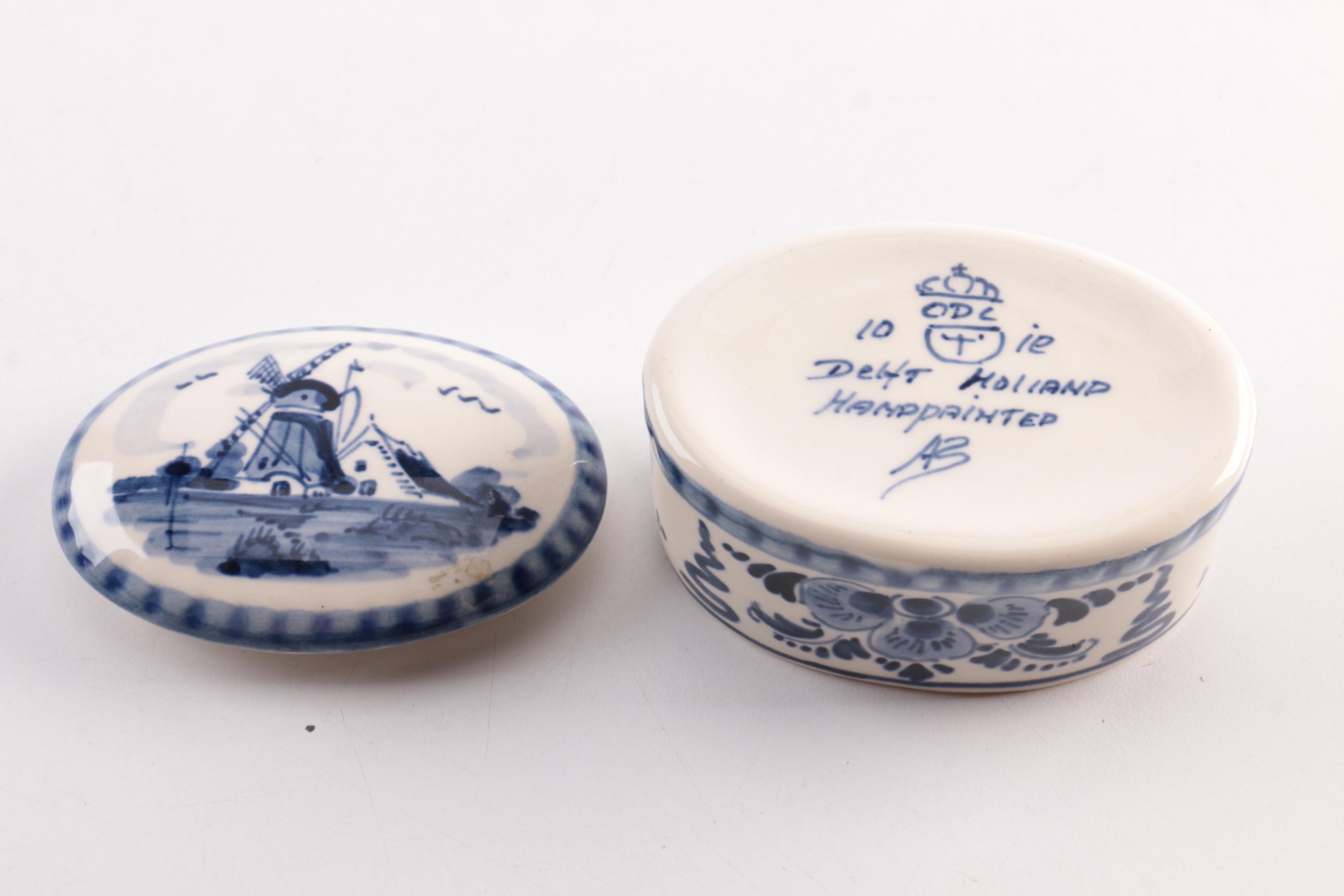 Delft and Trinket Box Assortment