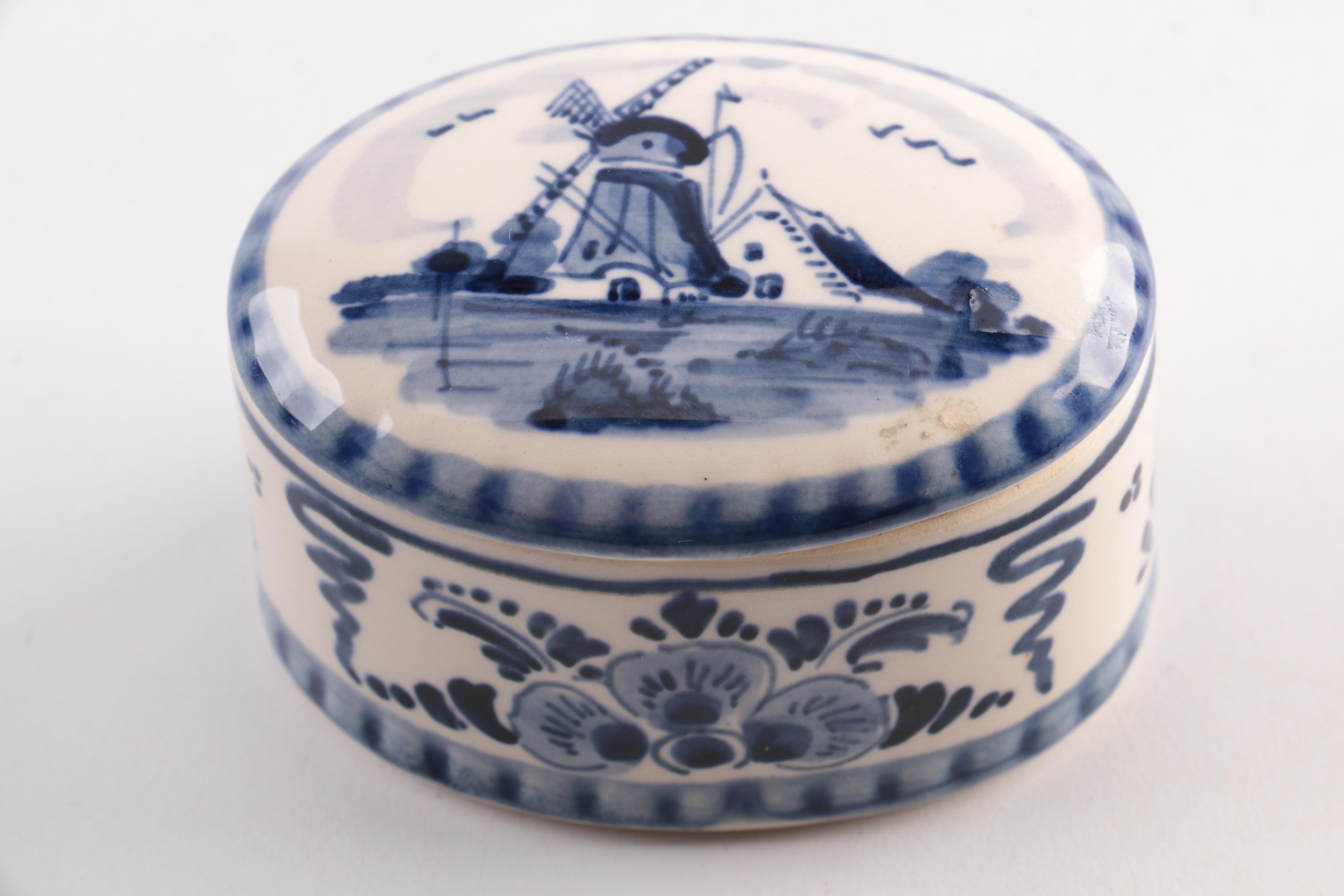 Delft and Trinket Box Assortment
