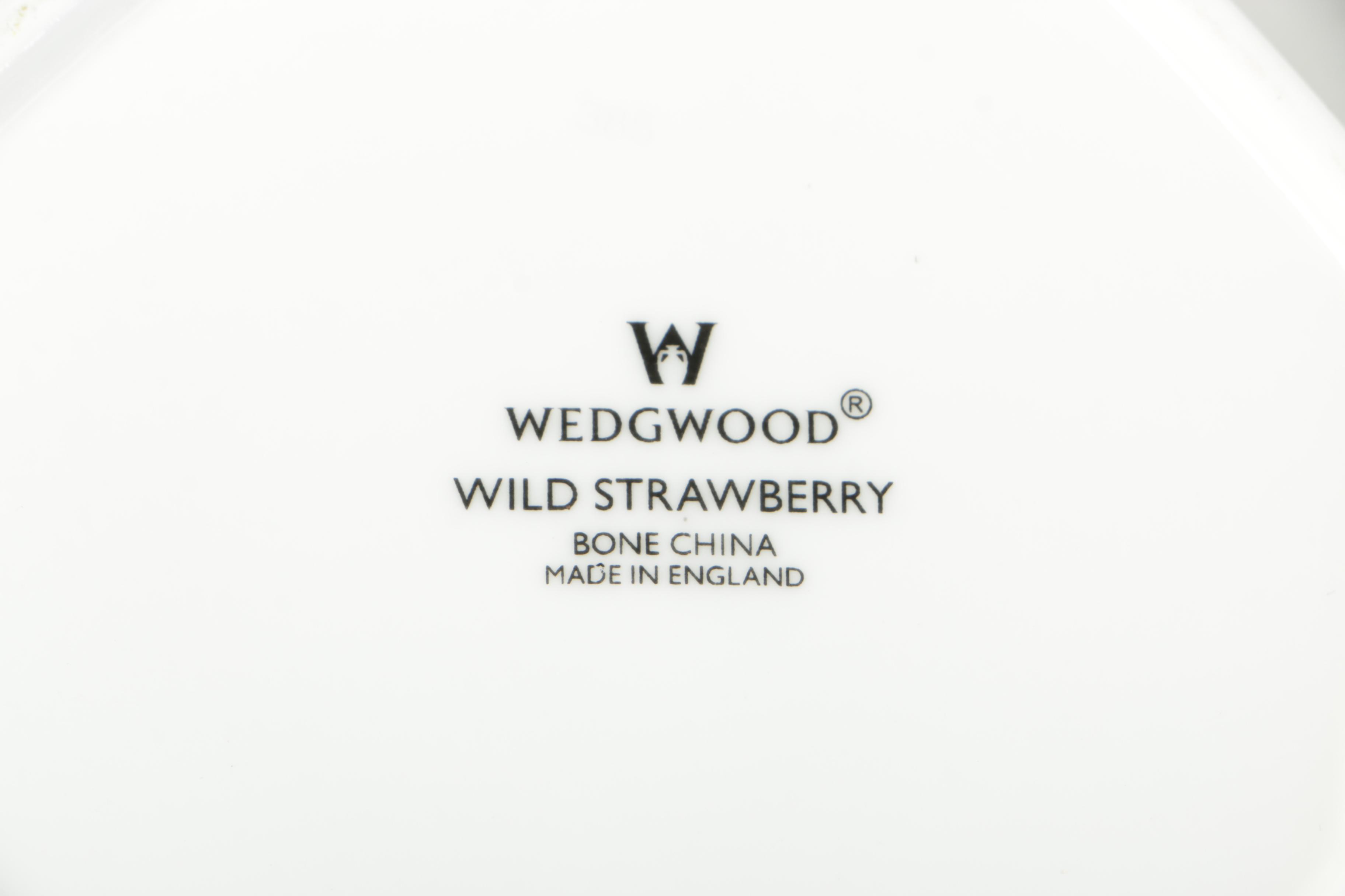 Wedgwood "Wild Strawberry" Bone China Trinket Dishes