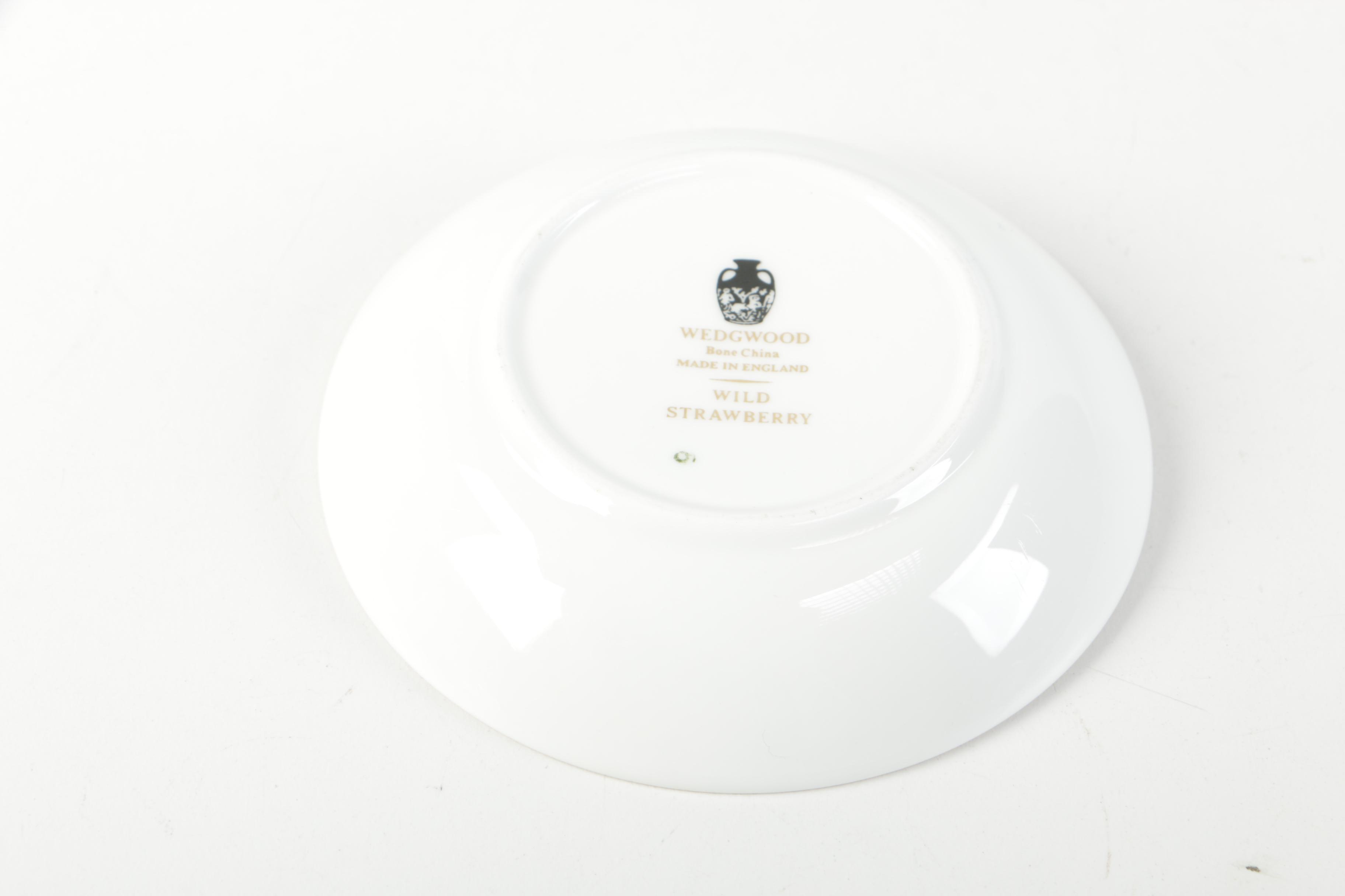 Wedgwood "Wild Strawberry" Bone China Trinket Dishes