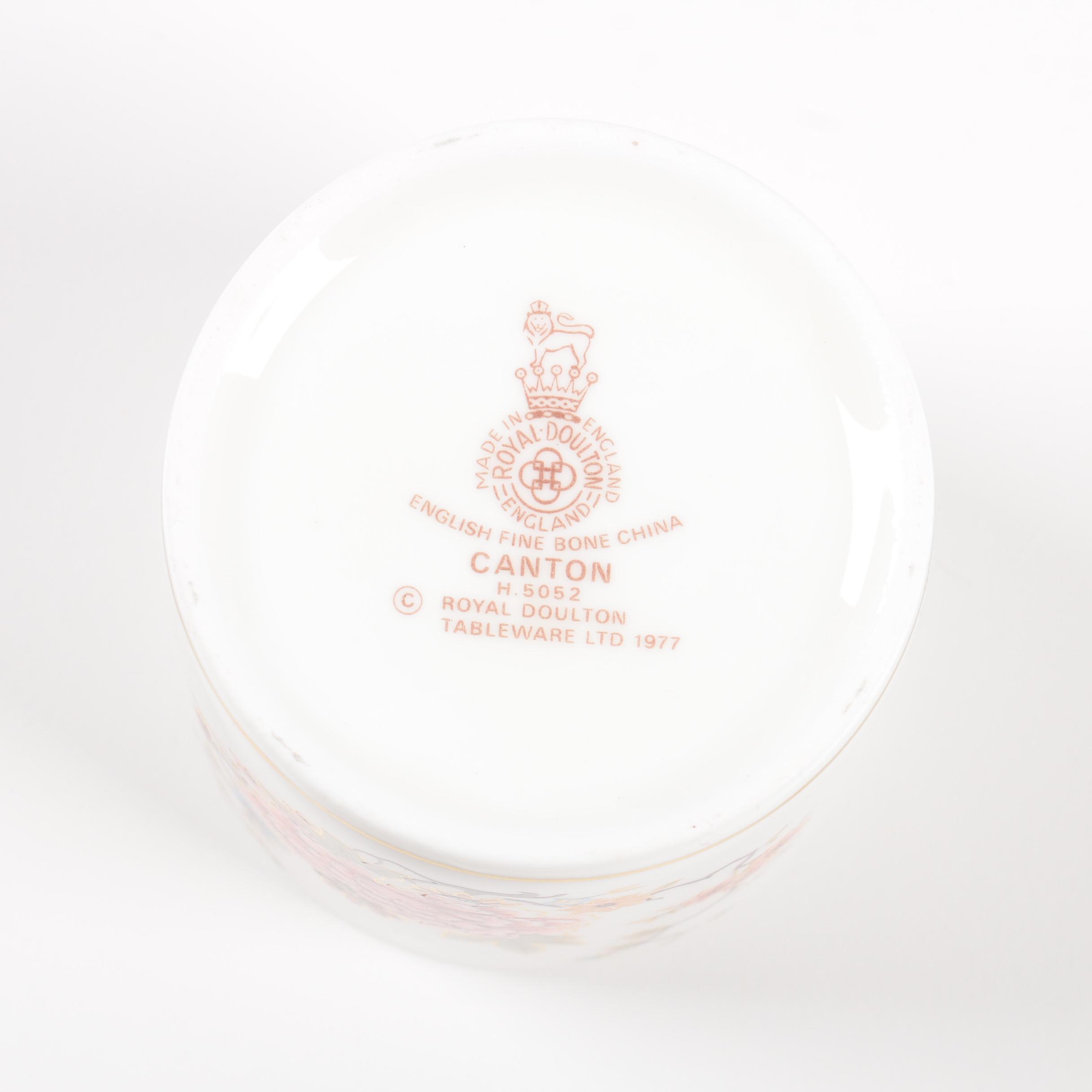 Staffordshire and Royal Doulton Jam Jars