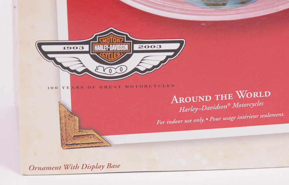 Hallmark Harley-Davidson "Around The World" Keepsake Die-Cast Metal Ornament