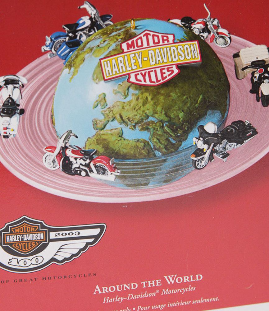 Hallmark Harley-Davidson "Around The World" Keepsake Die-Cast Metal Ornament
