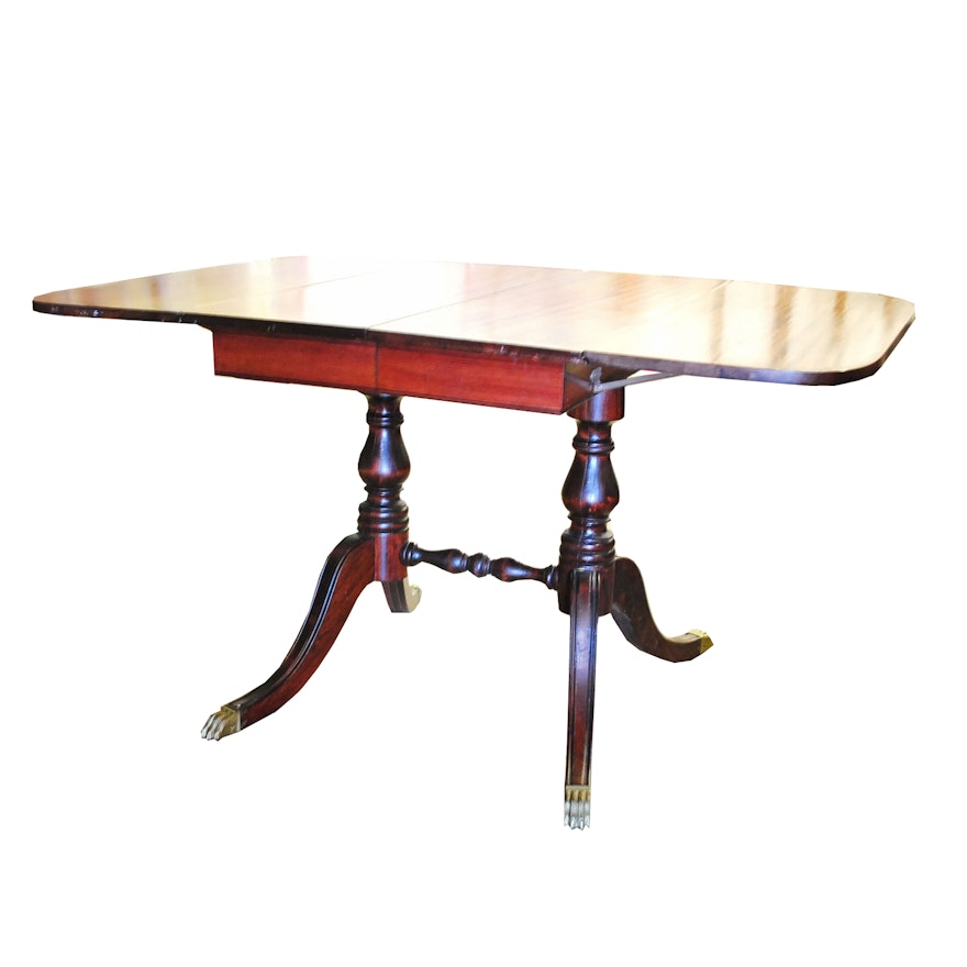 Mahogany Regency Style Dining Room Table