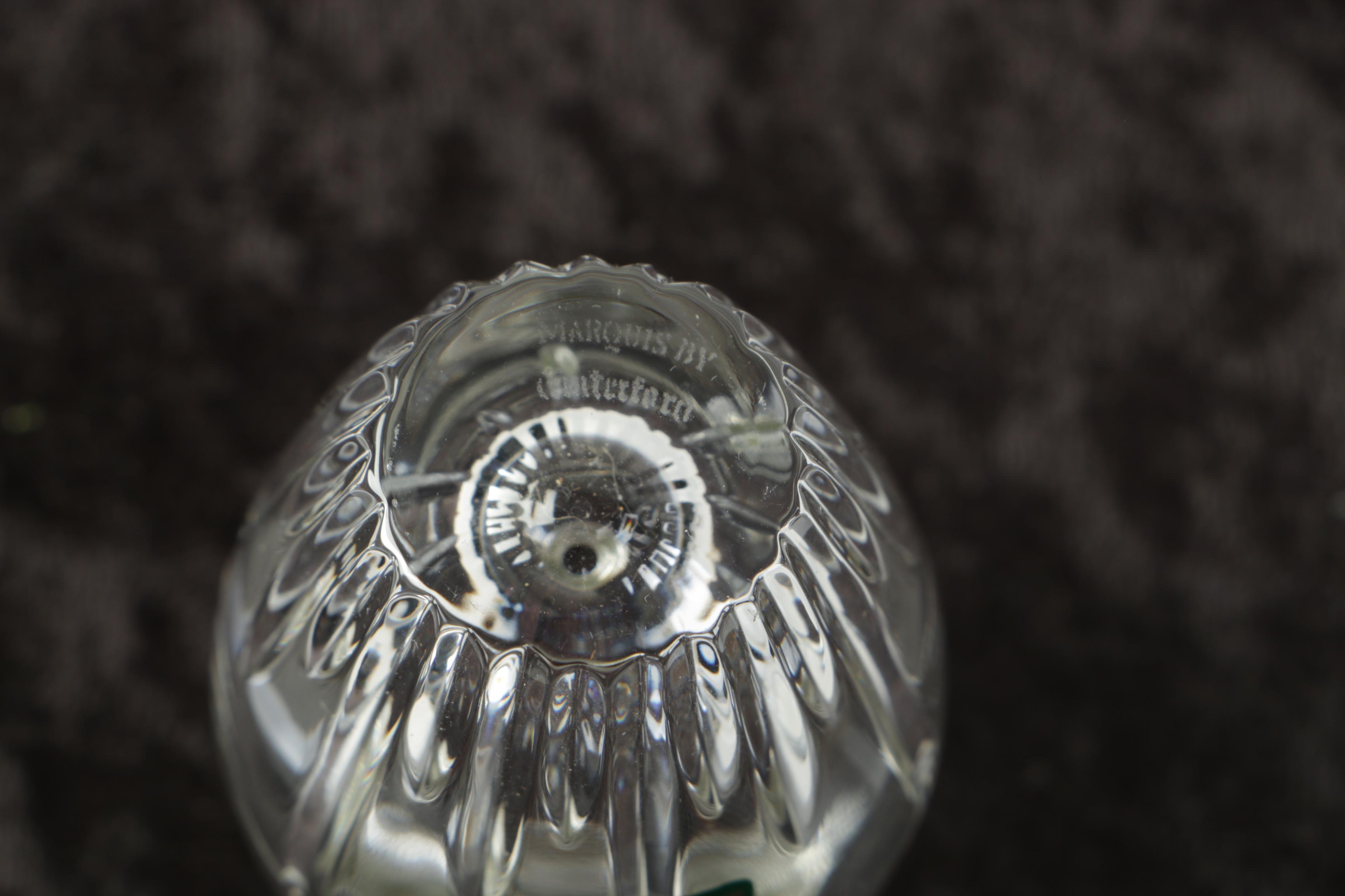 Tableware including Marquis by Waterford "Calais" Salt and Pepper Shakers