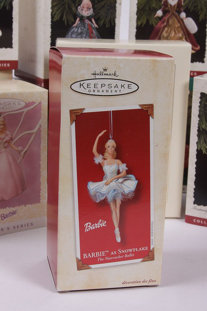 Hallmark Collectible Ornaments Featuring Barbie Doll Designs