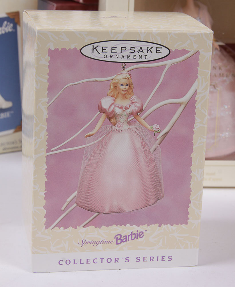Hallmark Collectible Ornaments Featuring Barbie Doll Designs