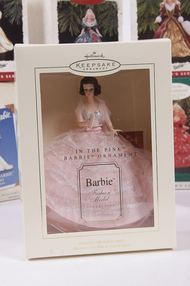 Hallmark Collectible Ornaments Featuring Barbie Doll Designs