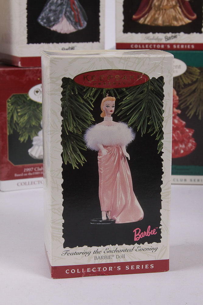 Hallmark Collectible Ornaments Featuring Barbie Doll Designs