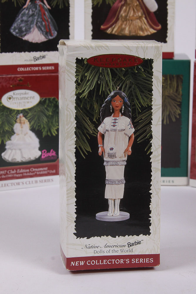 Hallmark Collectible Ornaments Featuring Barbie Doll Designs