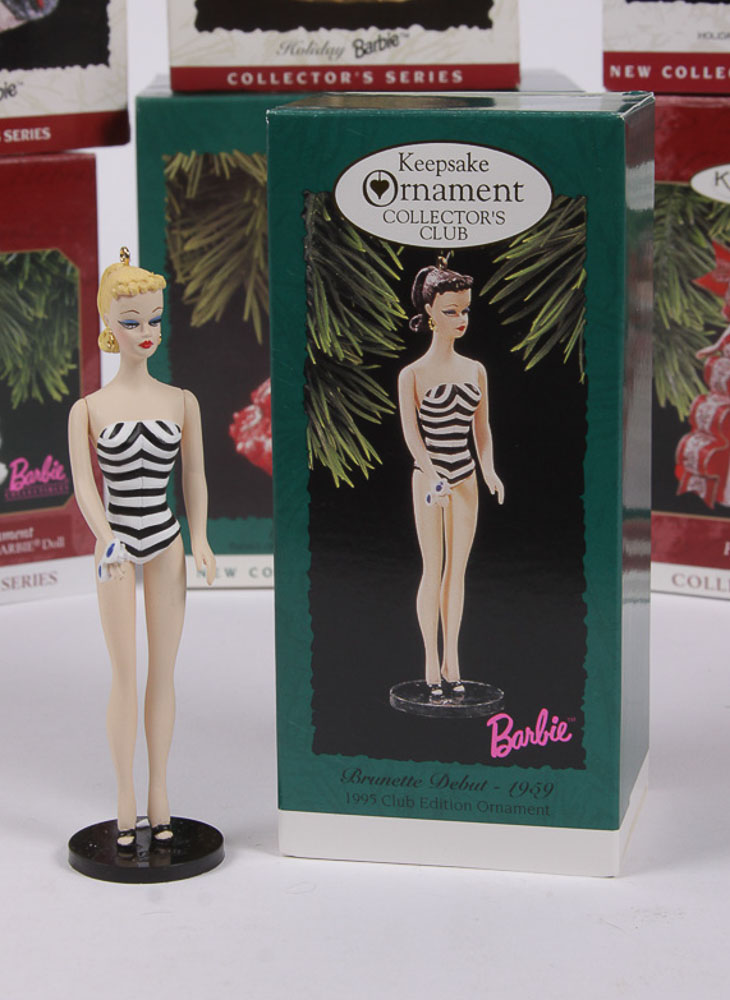 Hallmark Collectible Ornaments Featuring Barbie Doll Designs