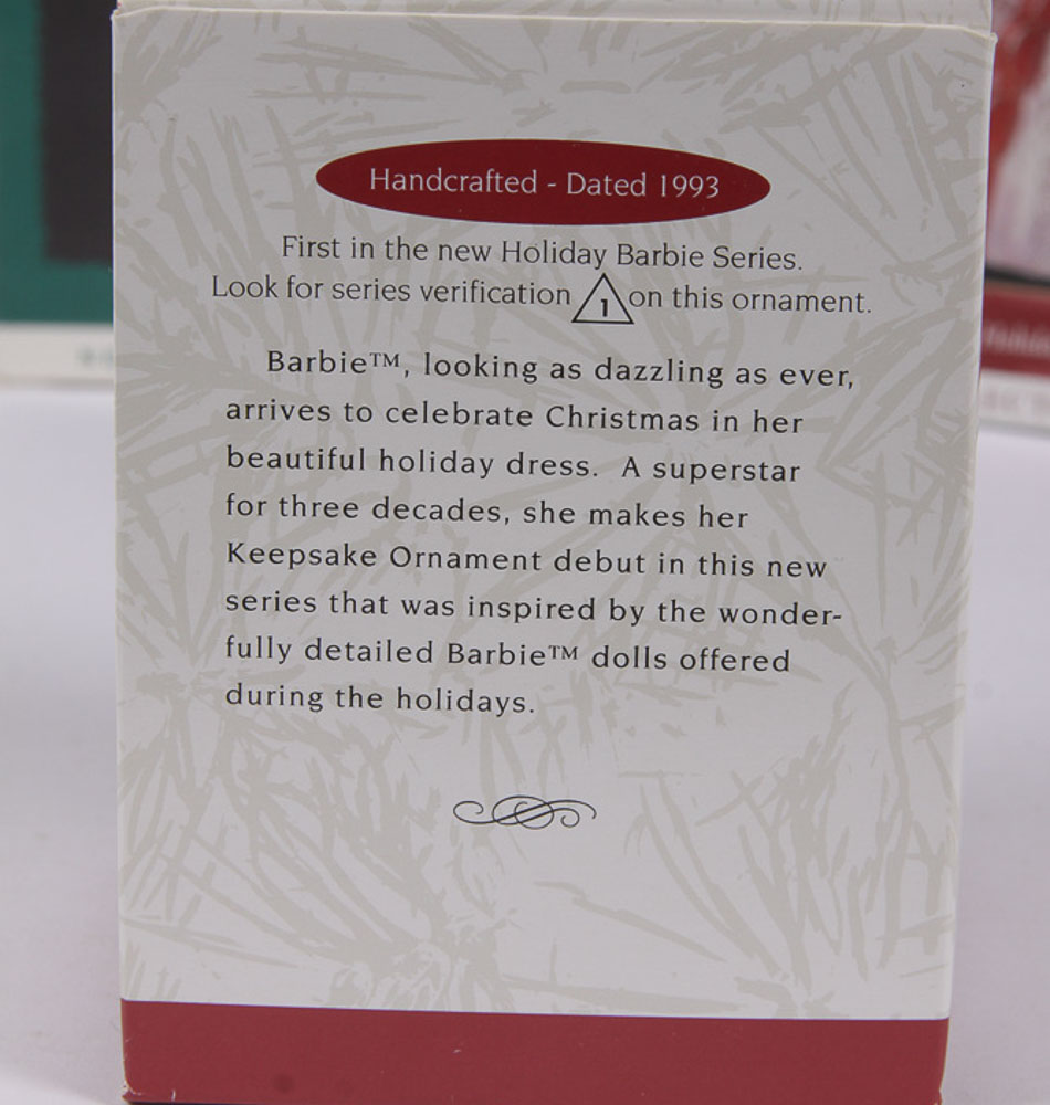 Hallmark Collectible Ornaments Featuring Barbie Doll Designs