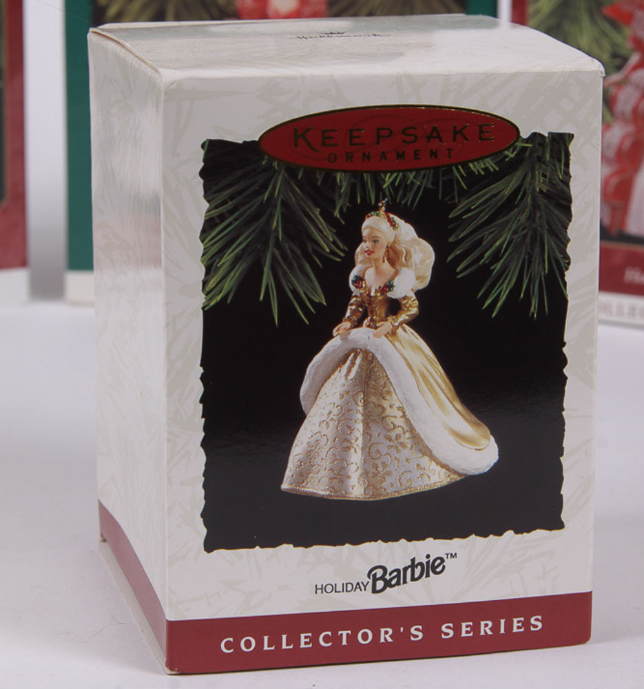 Hallmark Collectible Ornaments Featuring Barbie Doll Designs