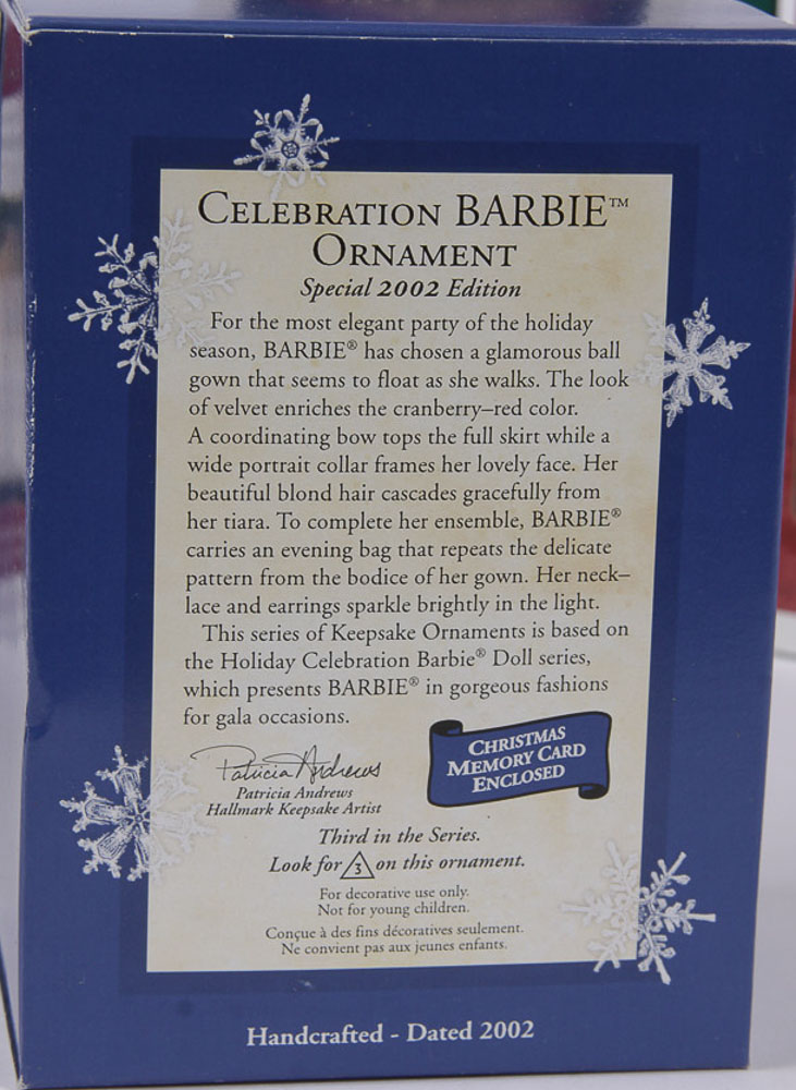Hallmark Collectible Ornaments Featuring Barbie Doll Designs