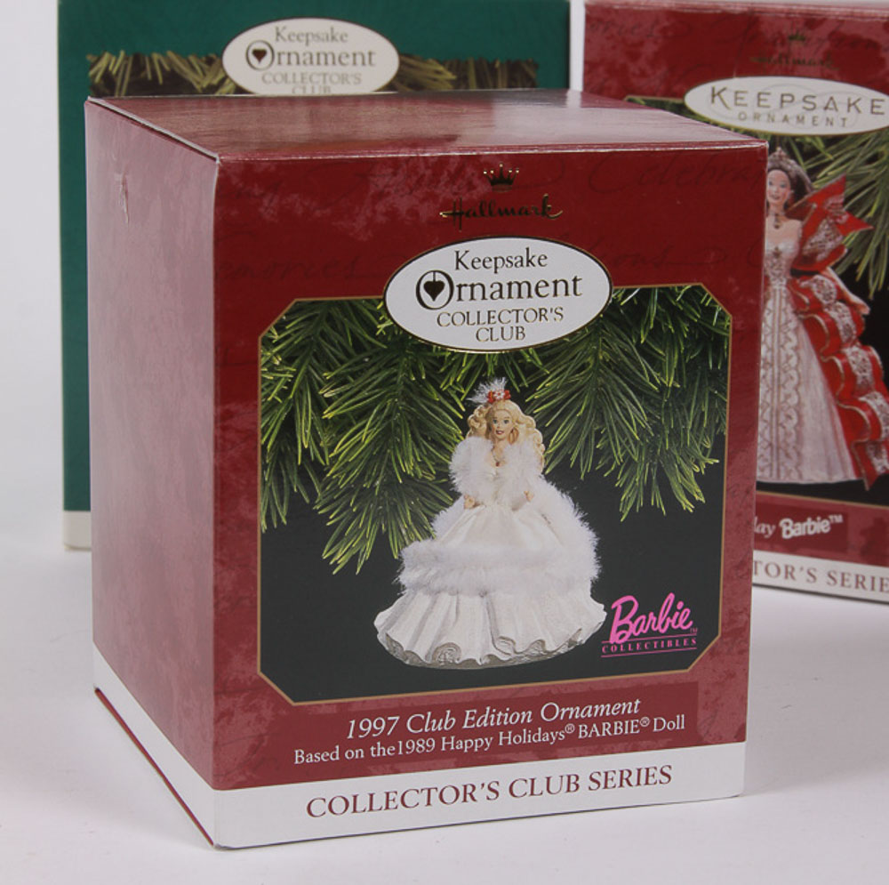 Hallmark Collectible Ornaments Featuring Barbie Doll Designs