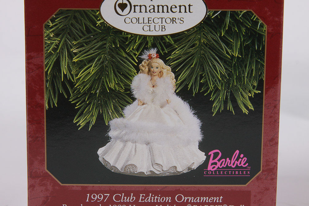Hallmark Collectible Ornaments Featuring Barbie Doll Designs