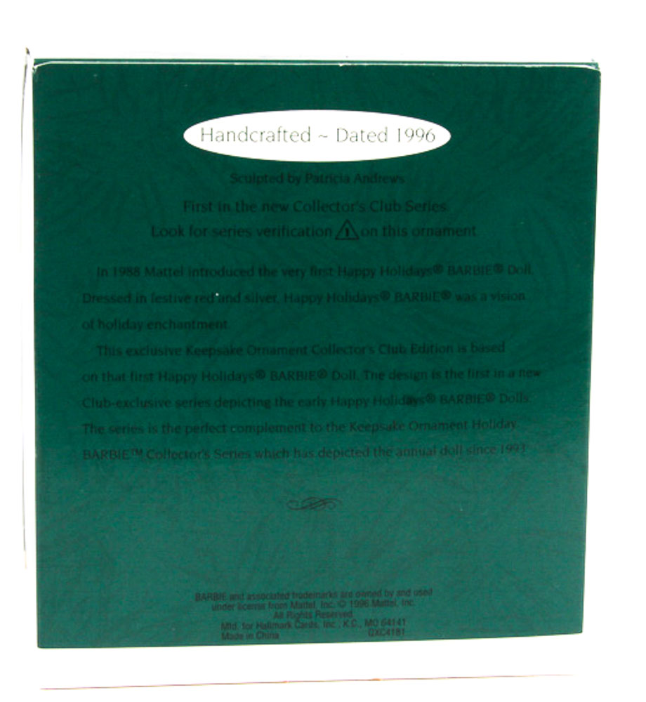 Hallmark Collectible Ornaments Featuring Barbie Doll Designs