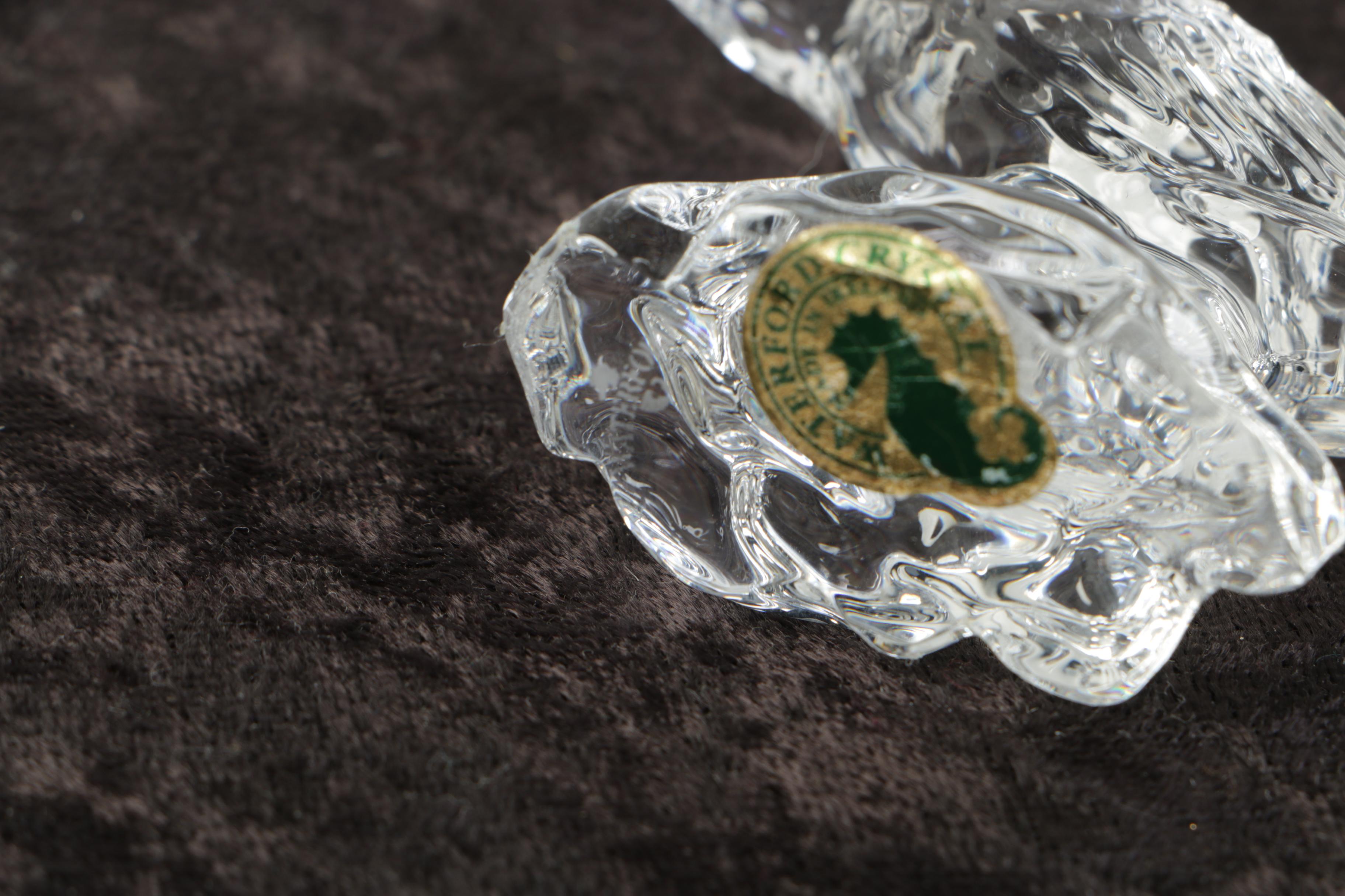 Waterford Crystal Kingfisher Hummingbird Figurine