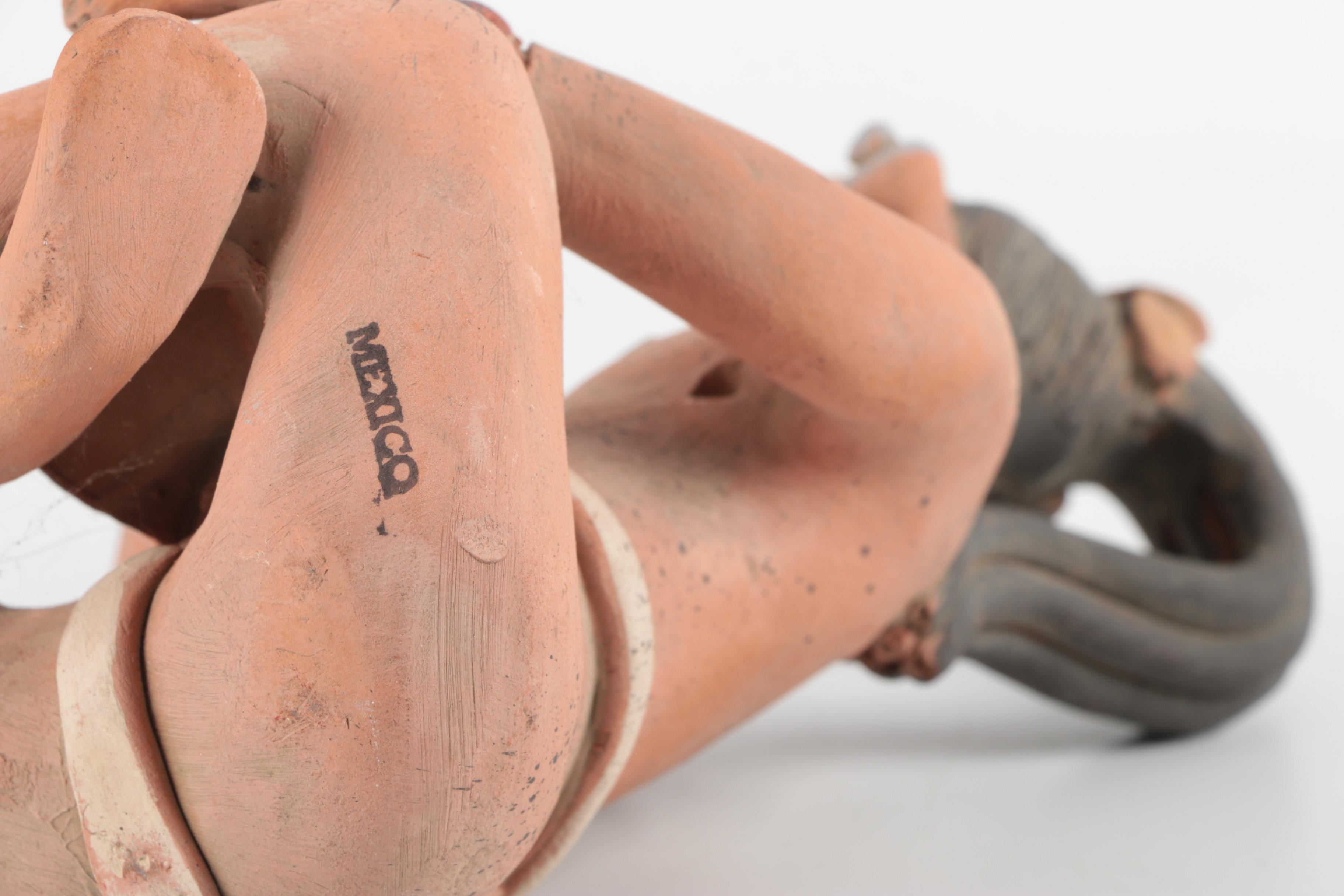 Mexican Earthenware Figurines, Pottery, and Decor