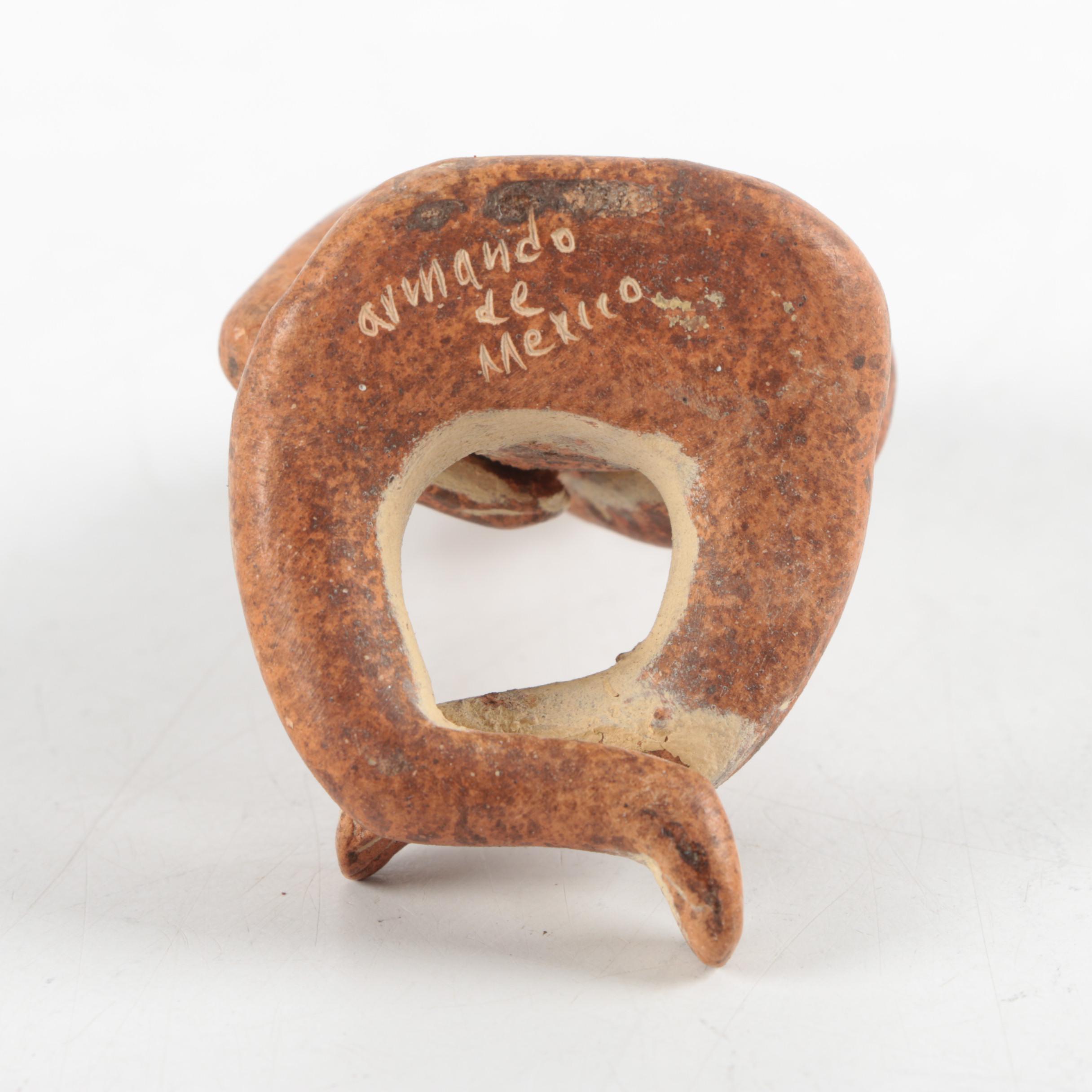 Mexican Earthenware Figurines, Pottery, and Decor