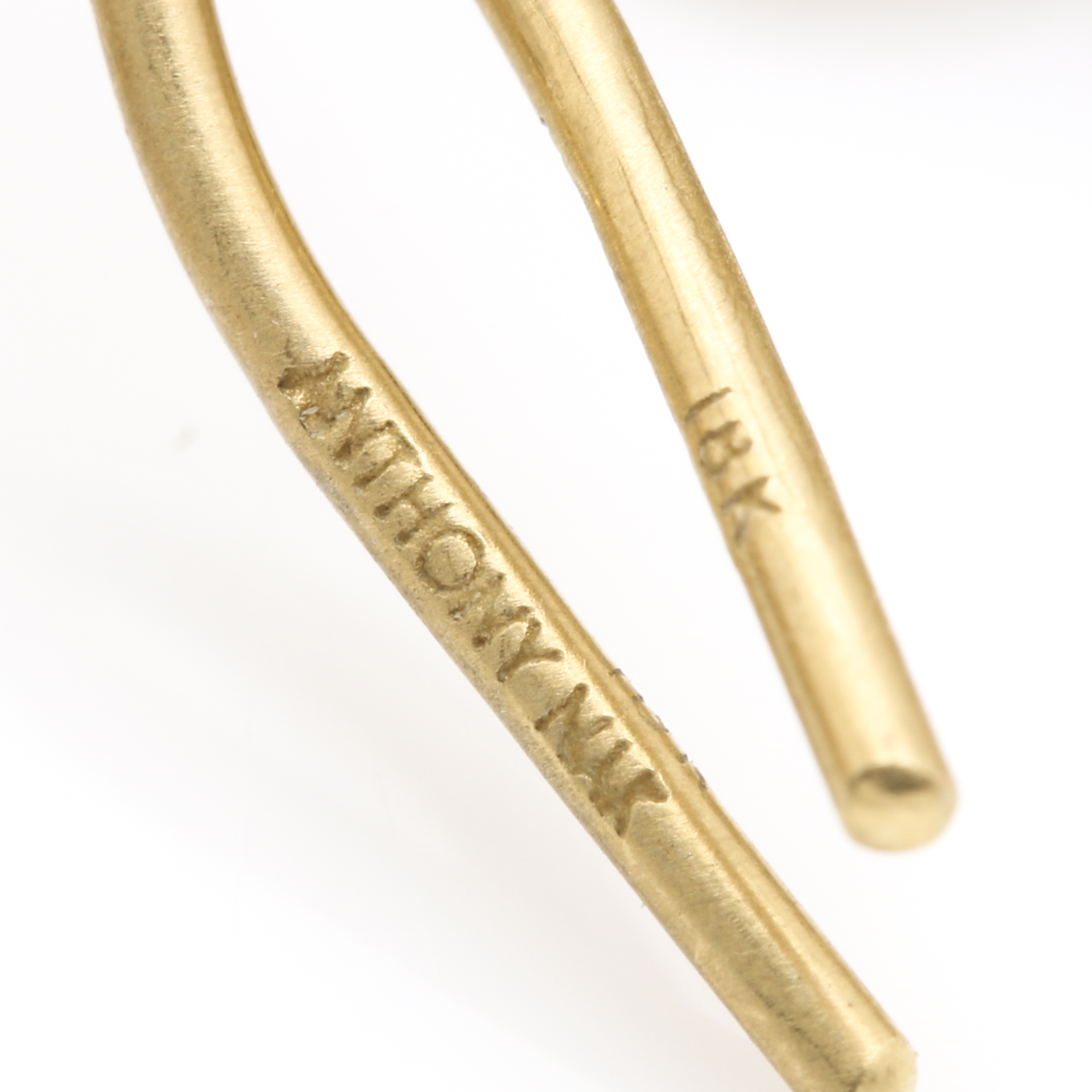 Anthony Nak 18K Yellow Gold Citrine Earrings