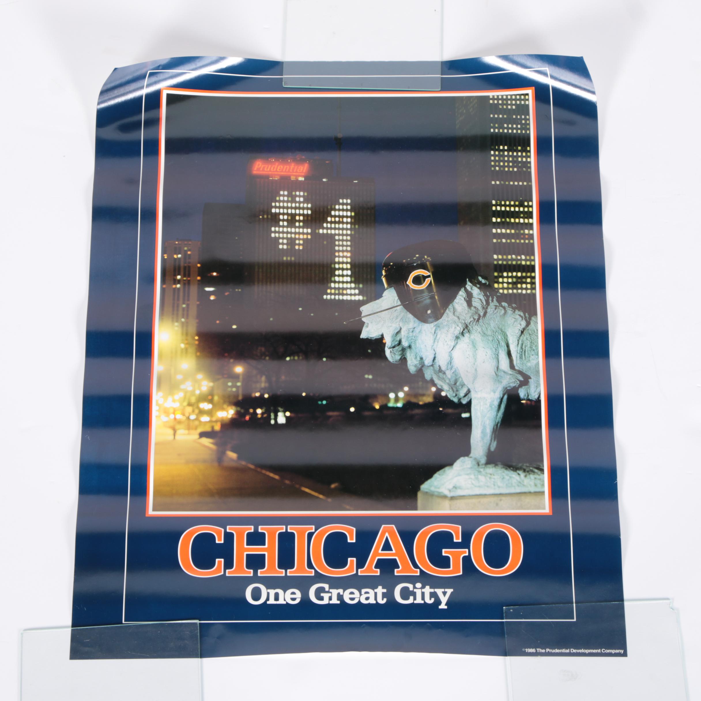 Vintage Chicago Bears Posters and Newspapers