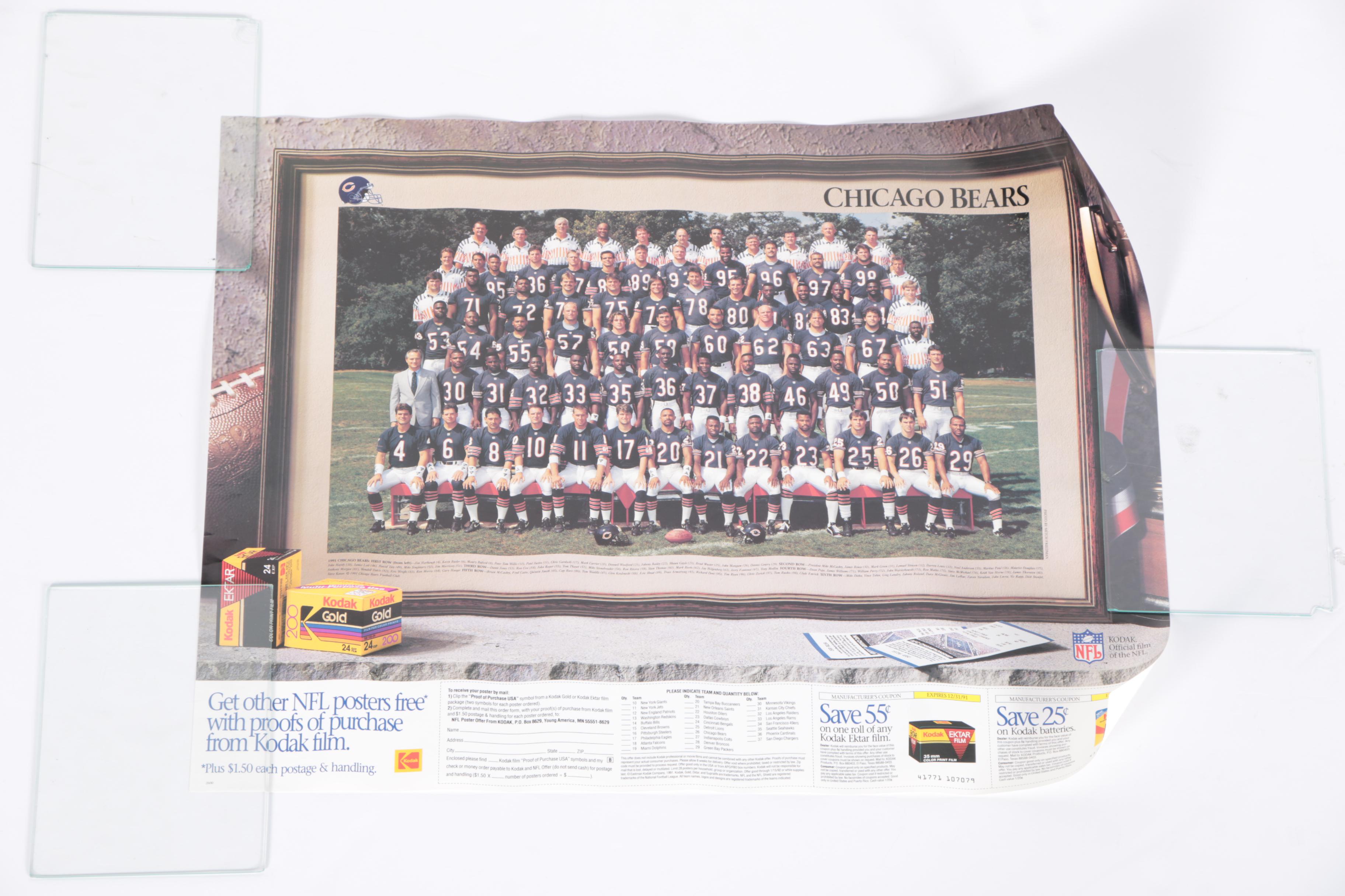 Vintage Chicago Bears Posters and Newspapers