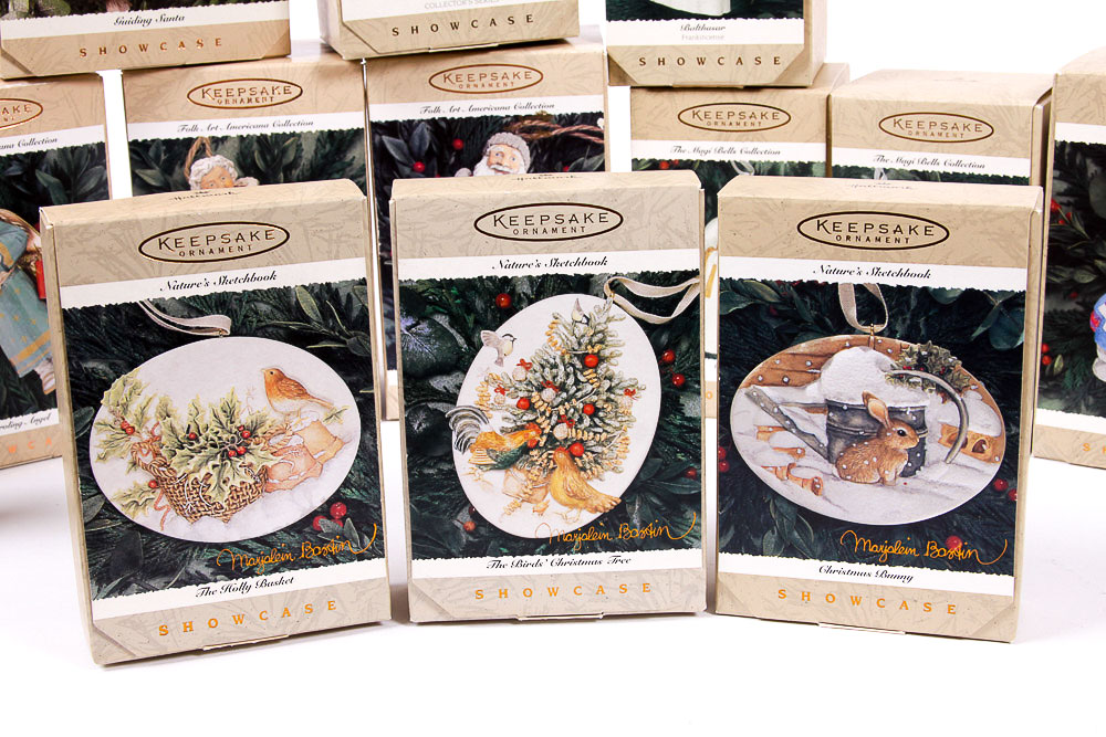 1996 Hallmark Keepsake "Showcase" Holiday Ornaments