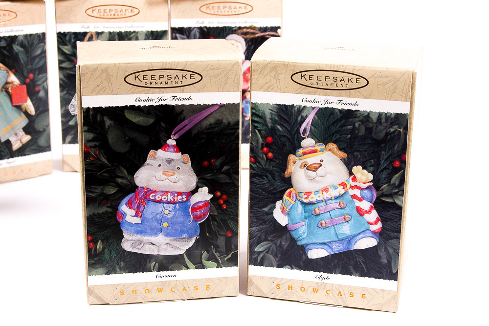 1996 Hallmark Keepsake "Showcase" Holiday Ornaments