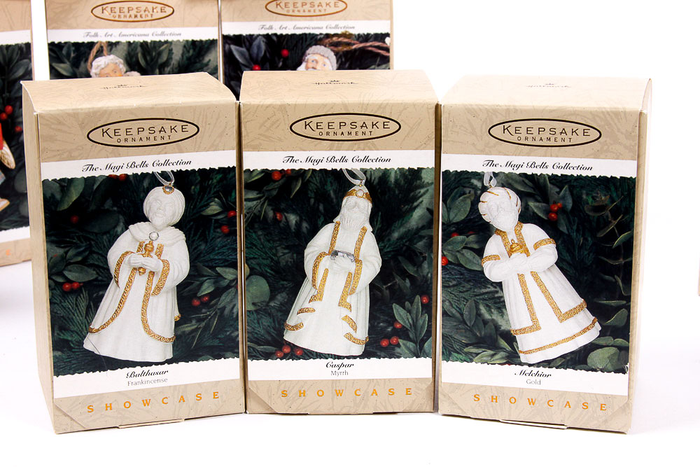 1996 Hallmark Keepsake "Showcase" Holiday Ornaments