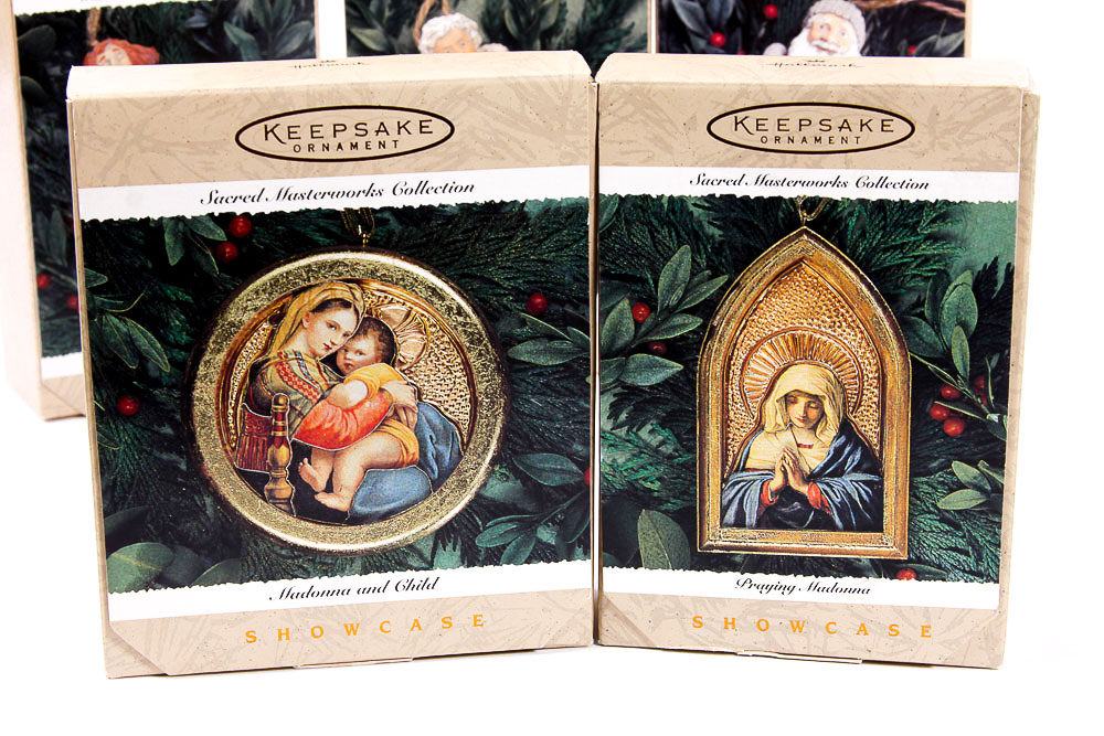 1996 Hallmark Keepsake "Showcase" Holiday Ornaments