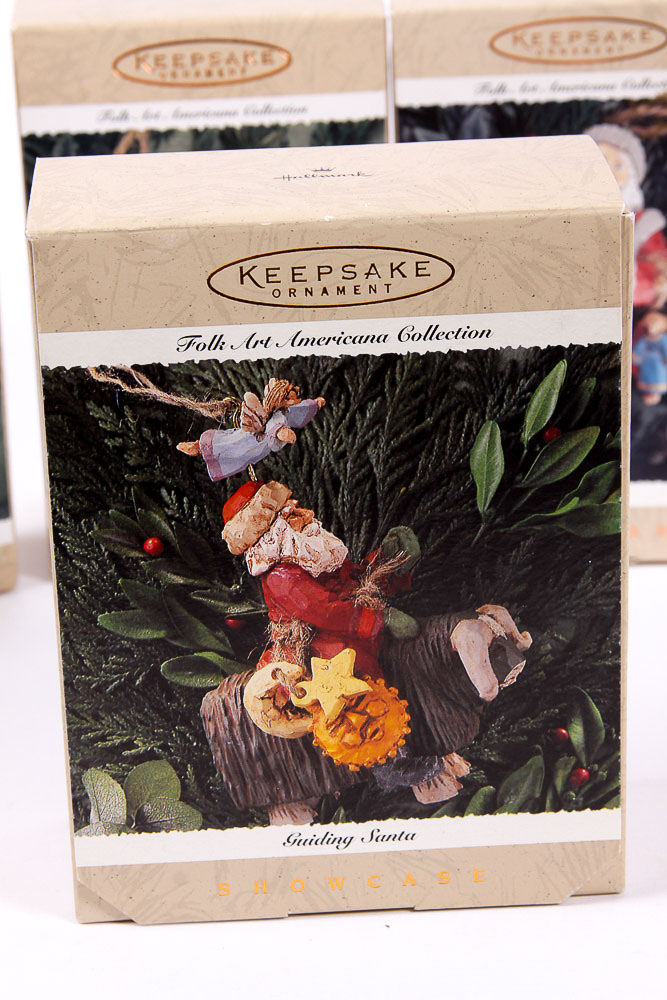 1996 Hallmark Keepsake "Showcase" Holiday Ornaments