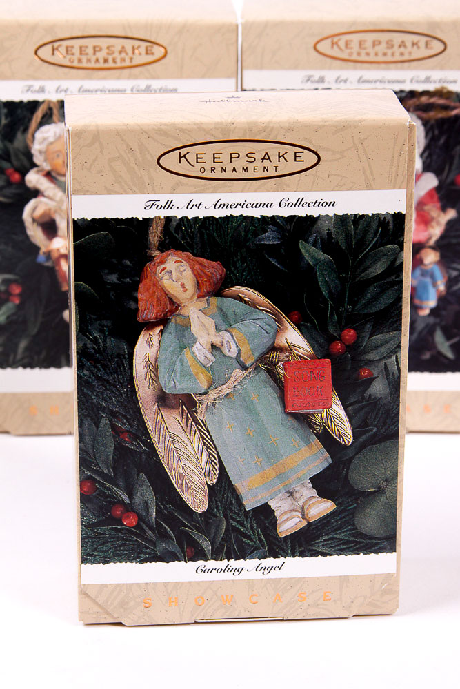 1996 Hallmark Keepsake "Showcase" Holiday Ornaments