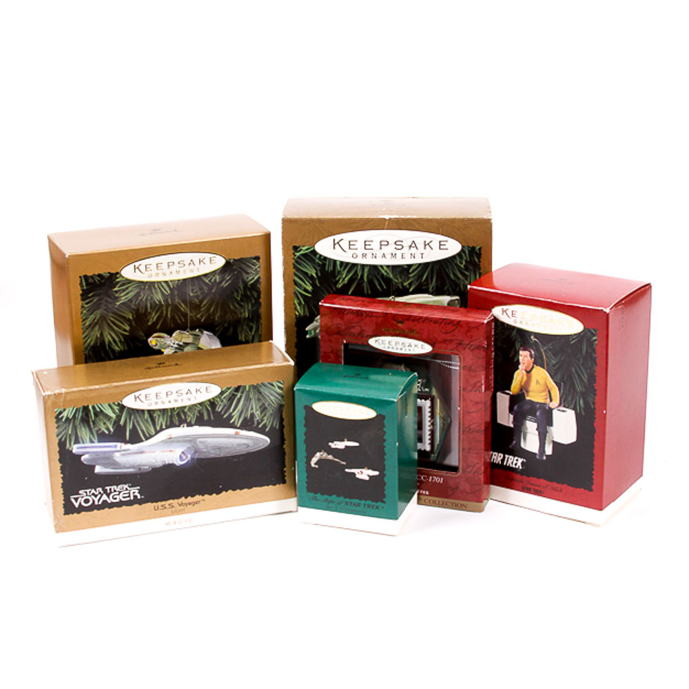 Collection of Hallmark Keepsake "Star Trek" Ornaments
