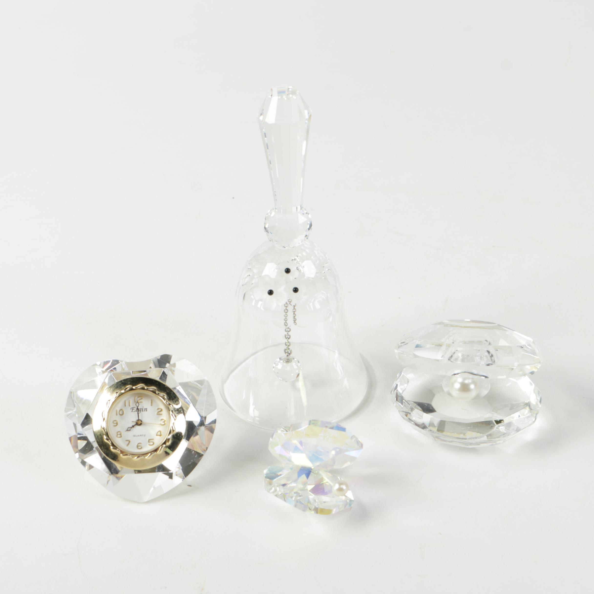 Crystal and Glass Desk Accents