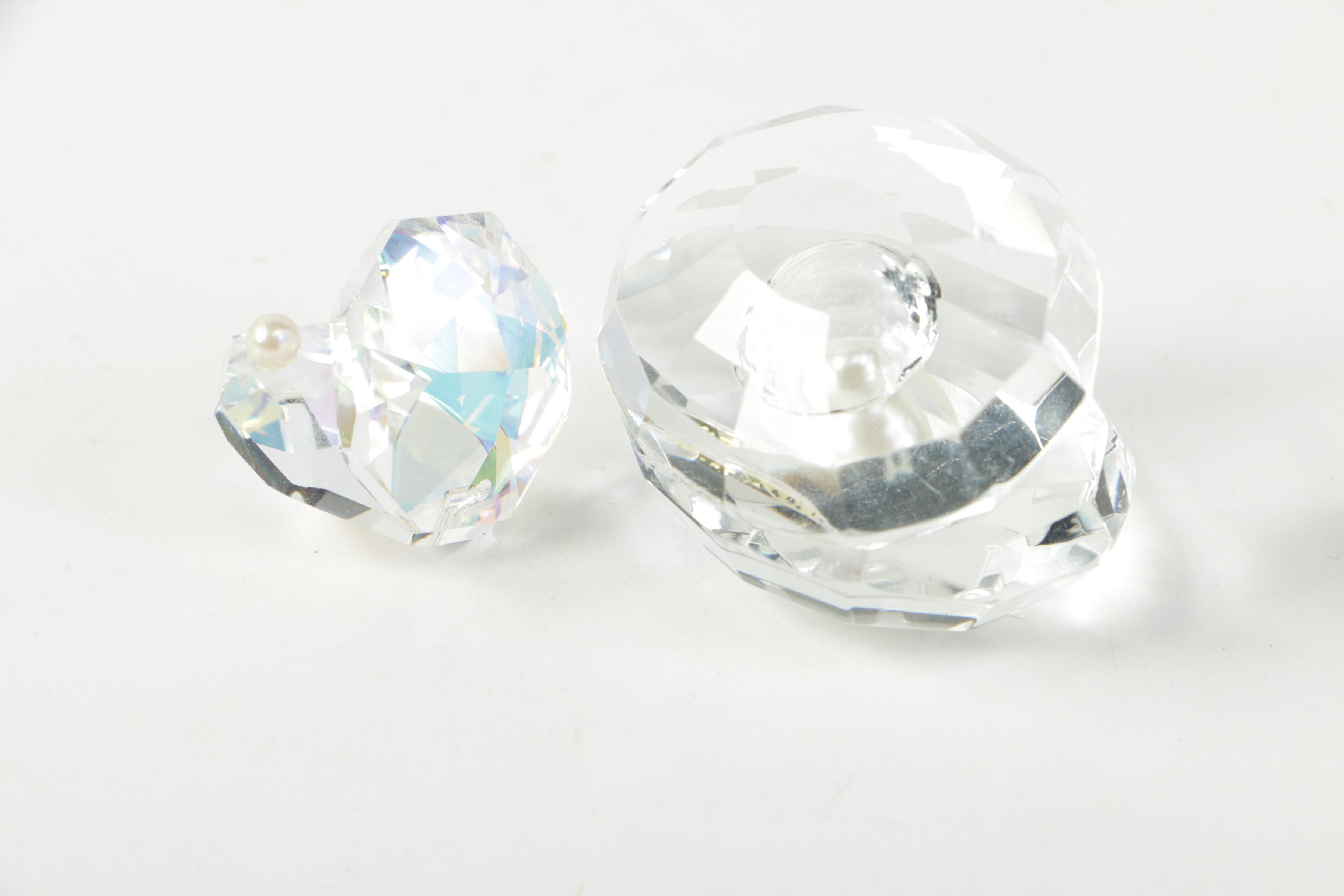 Crystal and Glass Desk Accents