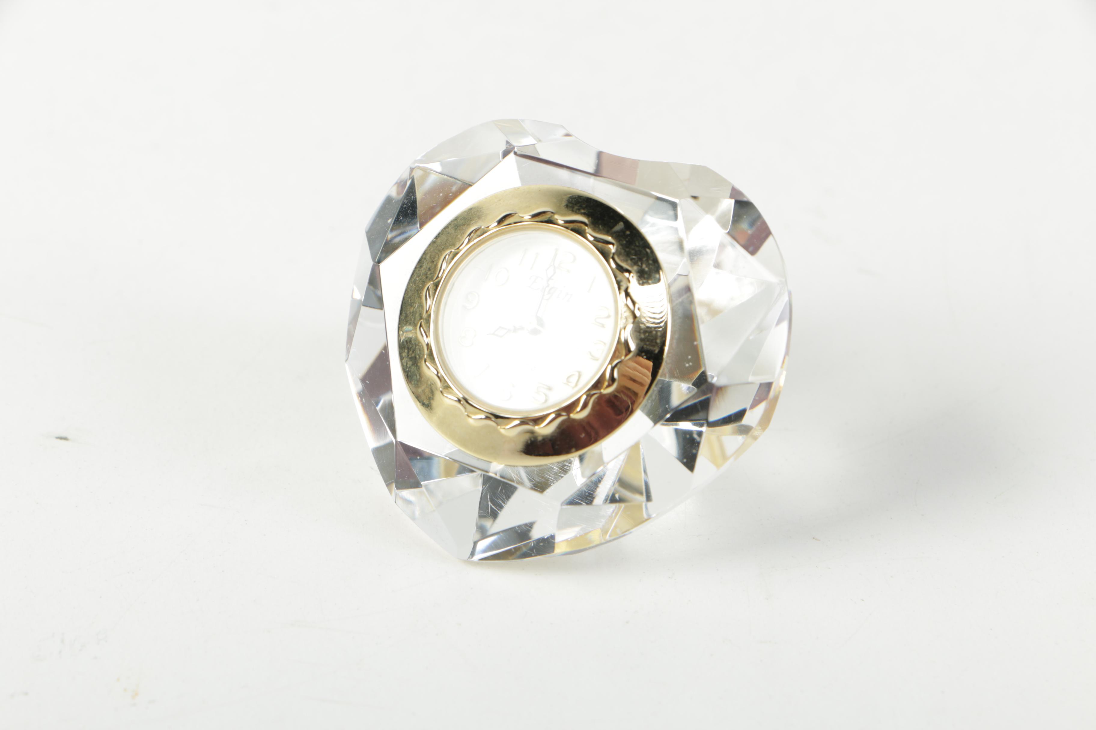 Crystal and Glass Desk Accents