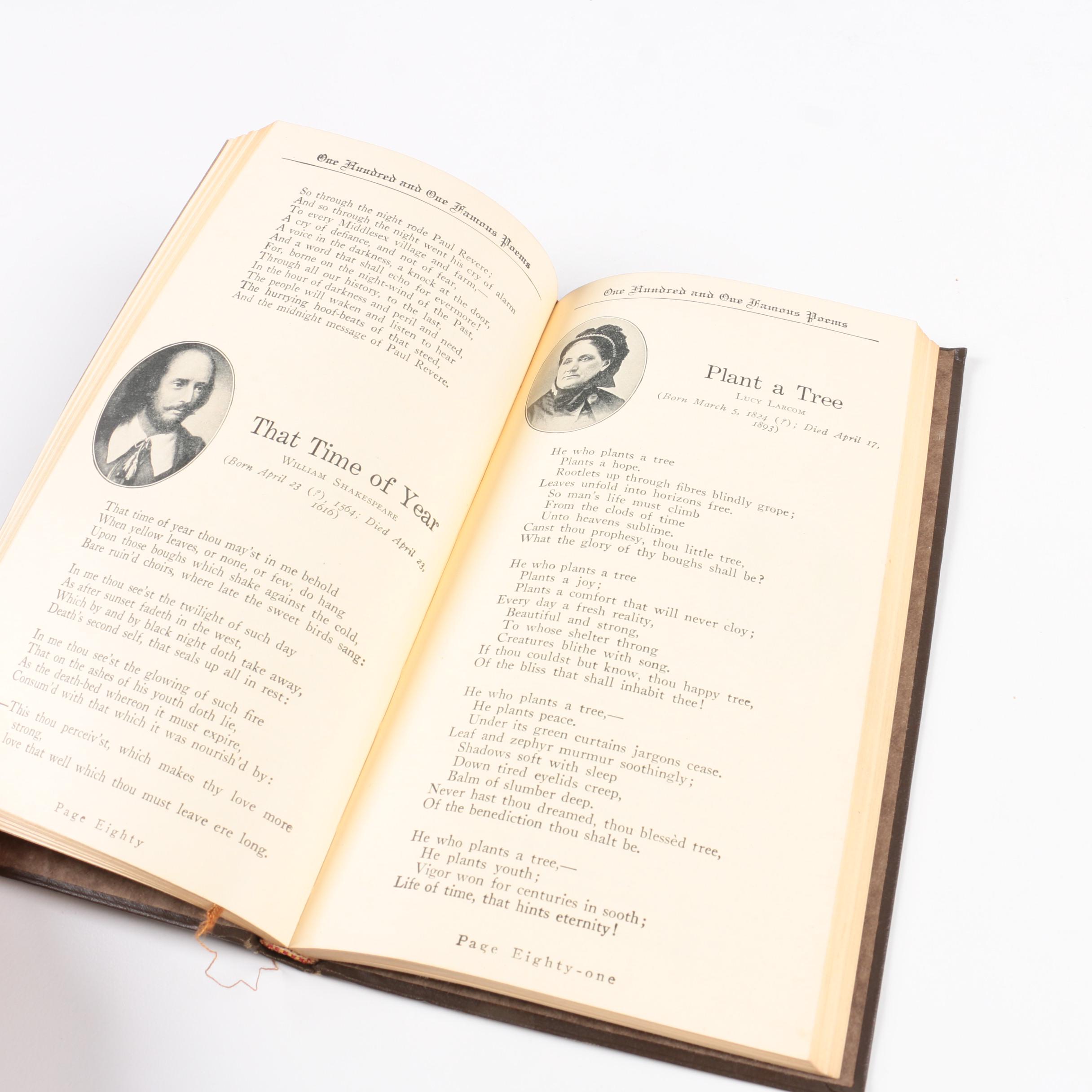 1929 "One Hundred and One Famous Poems"