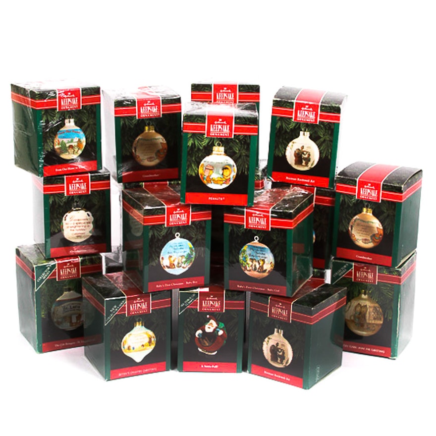 Hallmark Keepsake Glass Ball Ornaments