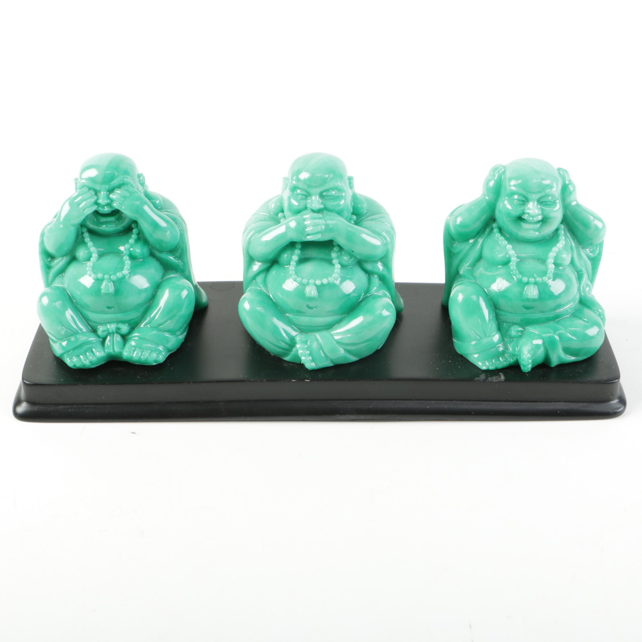 Glass Budai Figurines