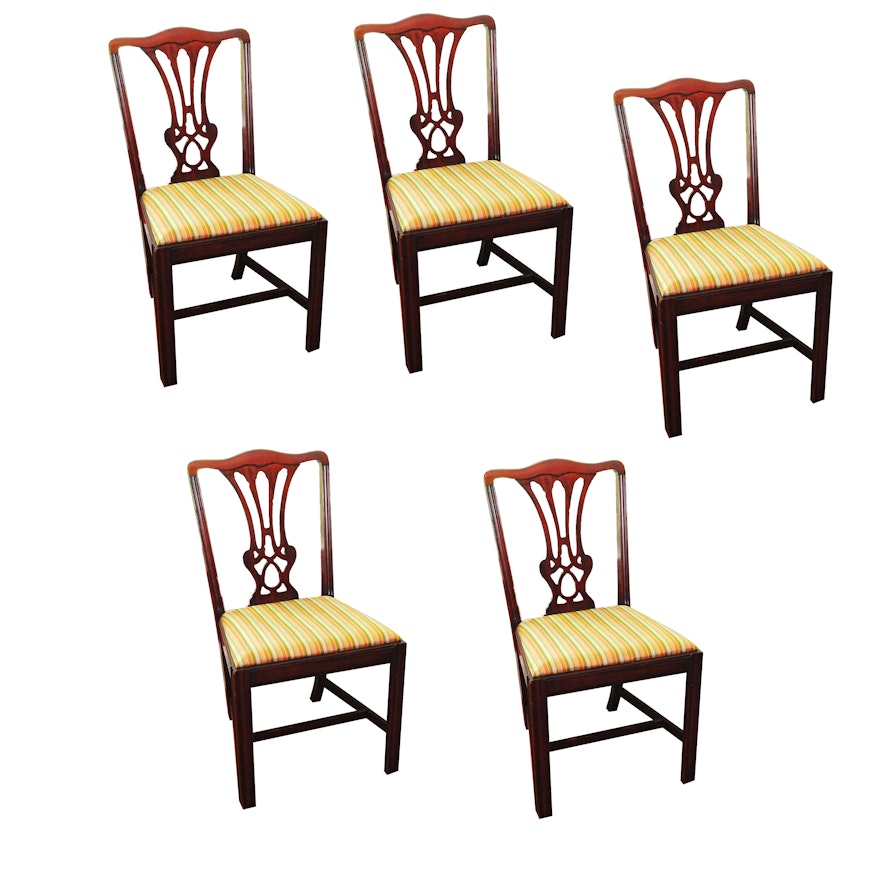 Vintage Chippendale Style Dining Chairs