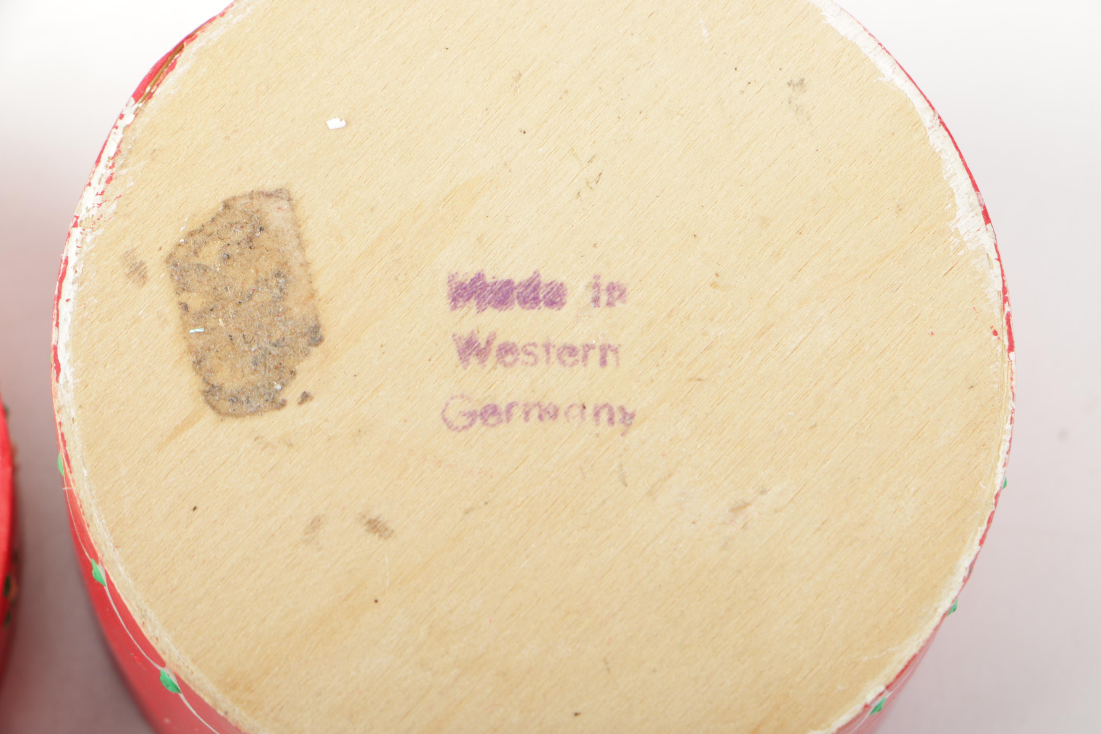 Hand Painted Boxes and Decorative Urn