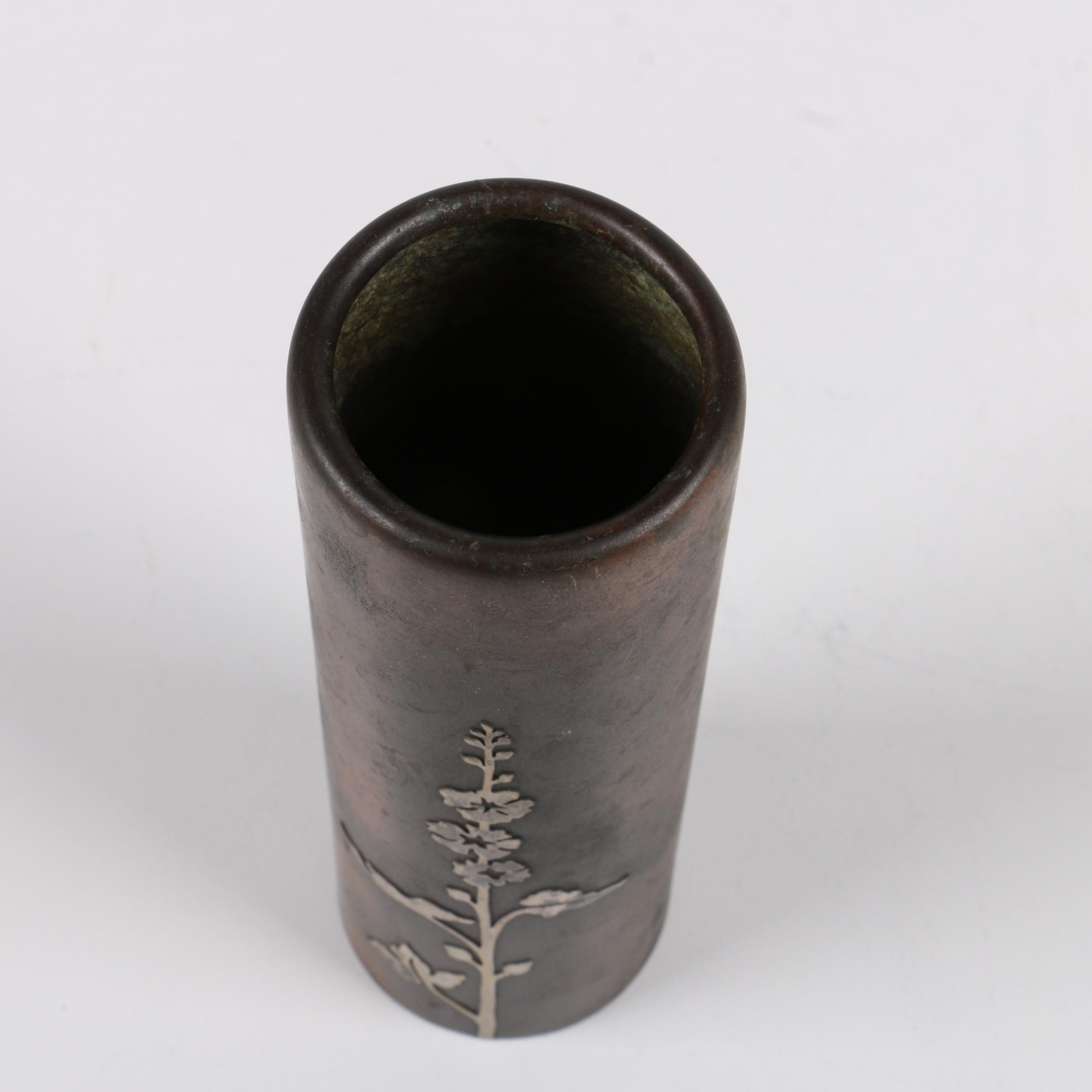 Heintz Sterling on Bronze Vase