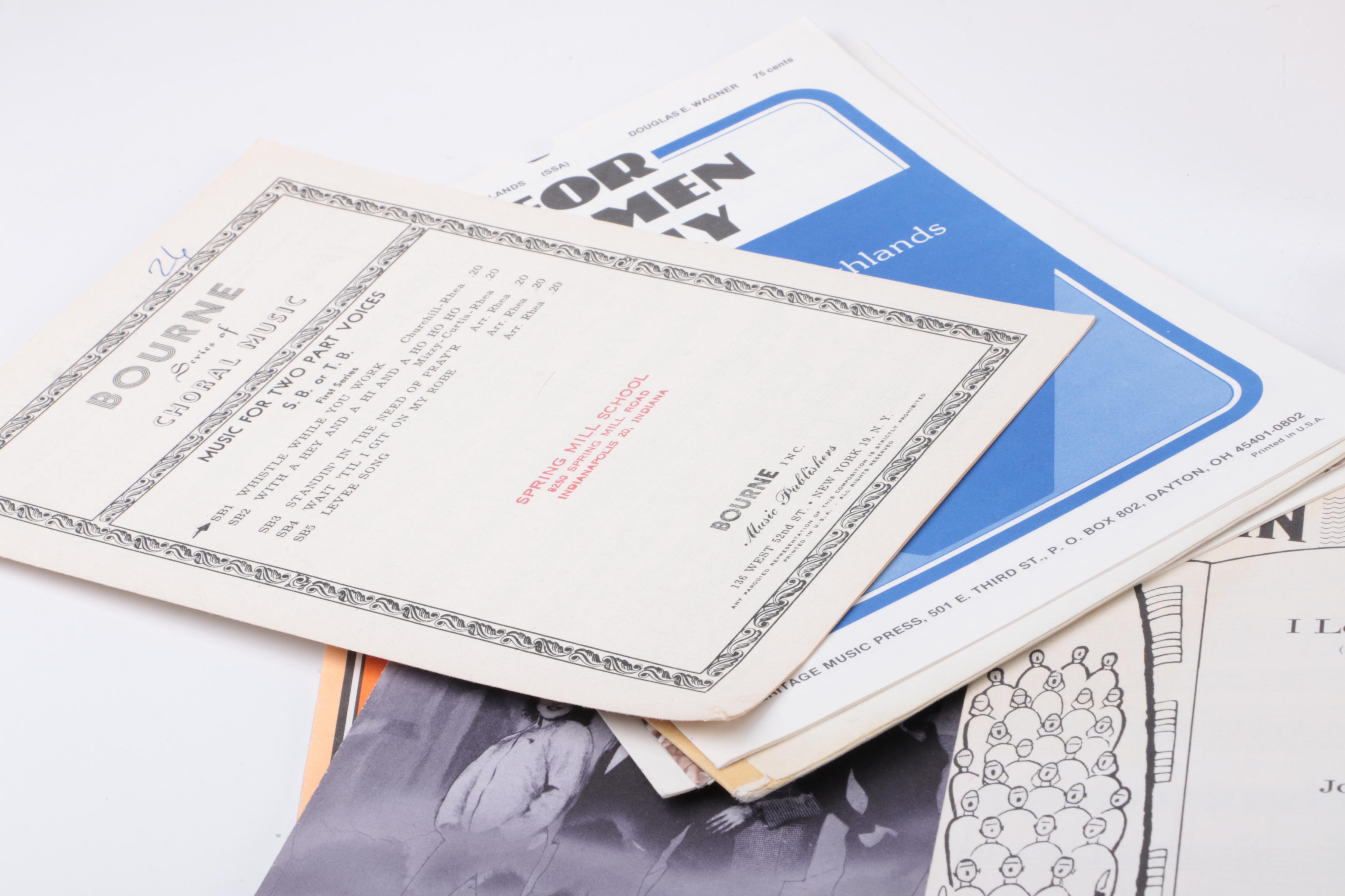 Vintage Choral Sheet Music