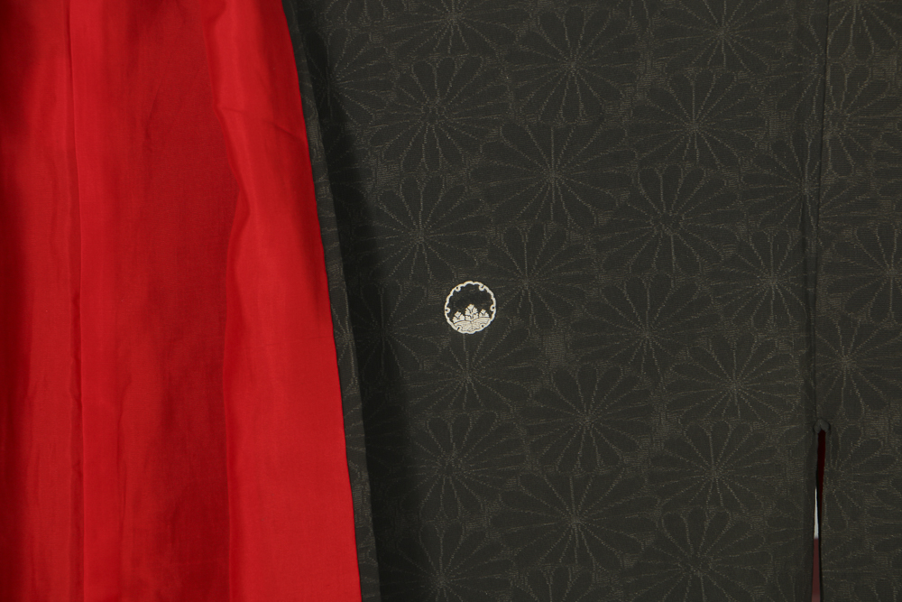 Late Taisho/Early Showa Period Japanese Rinzu Silk Kimono