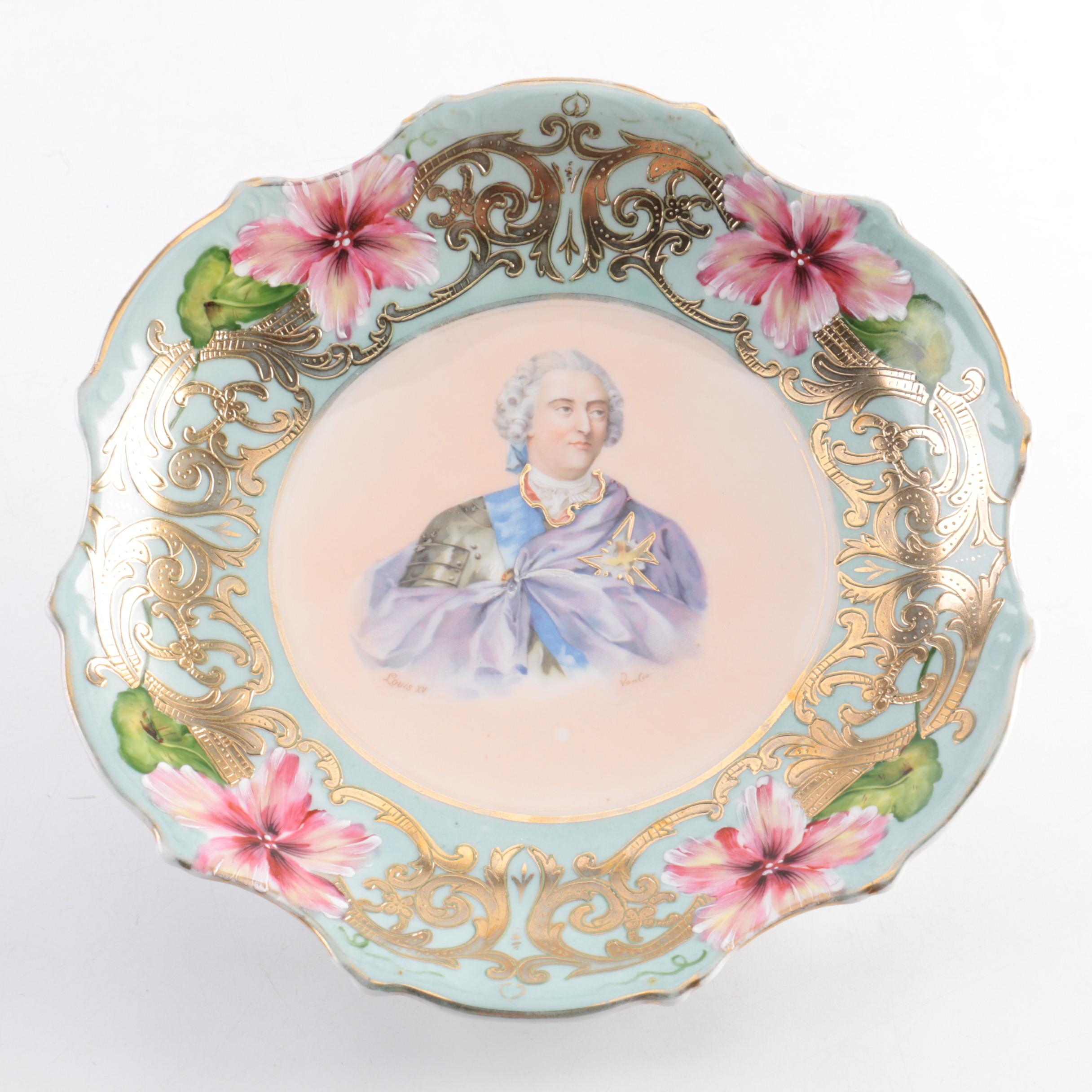 Antique Porcelain Portrait Plates