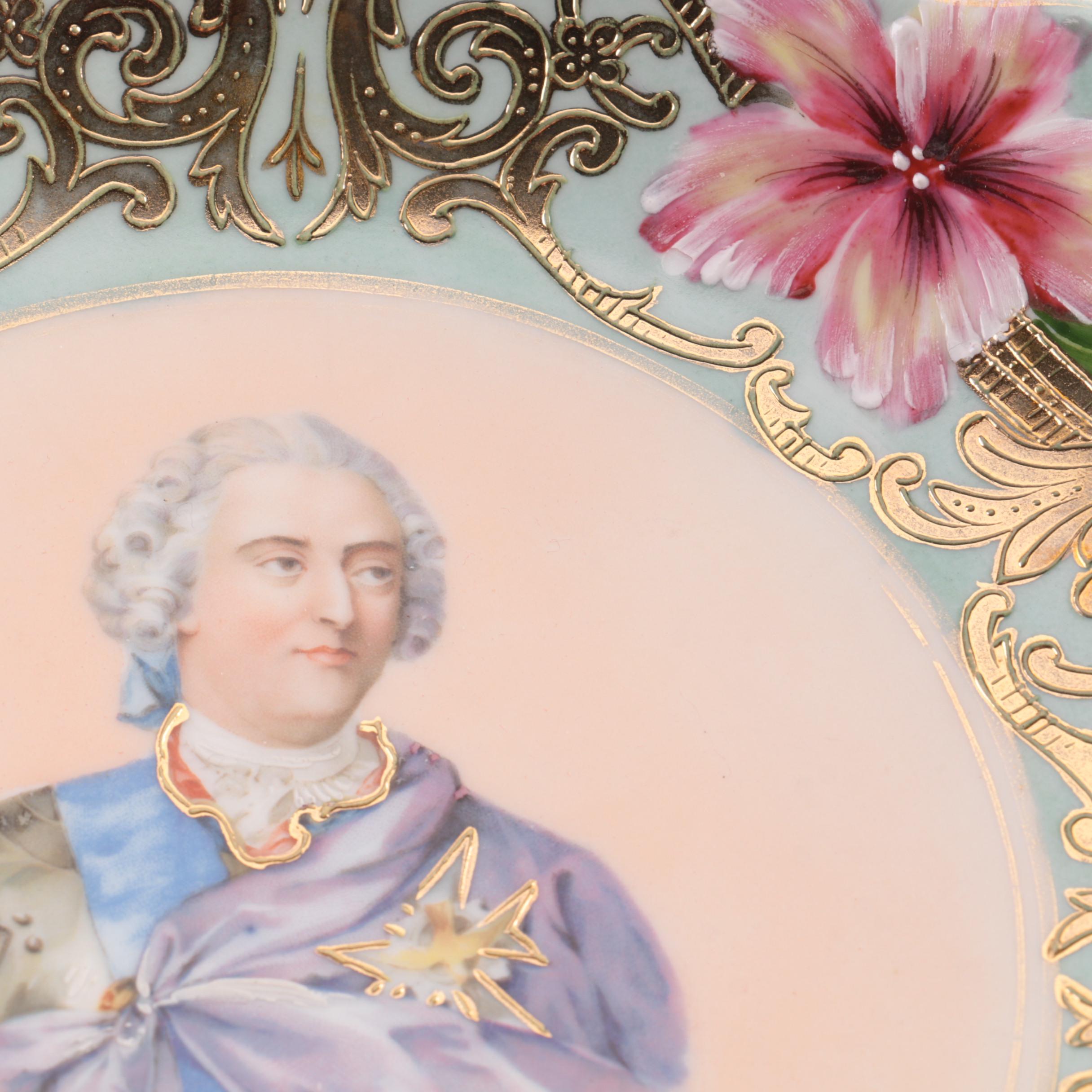 Antique Porcelain Portrait Plates