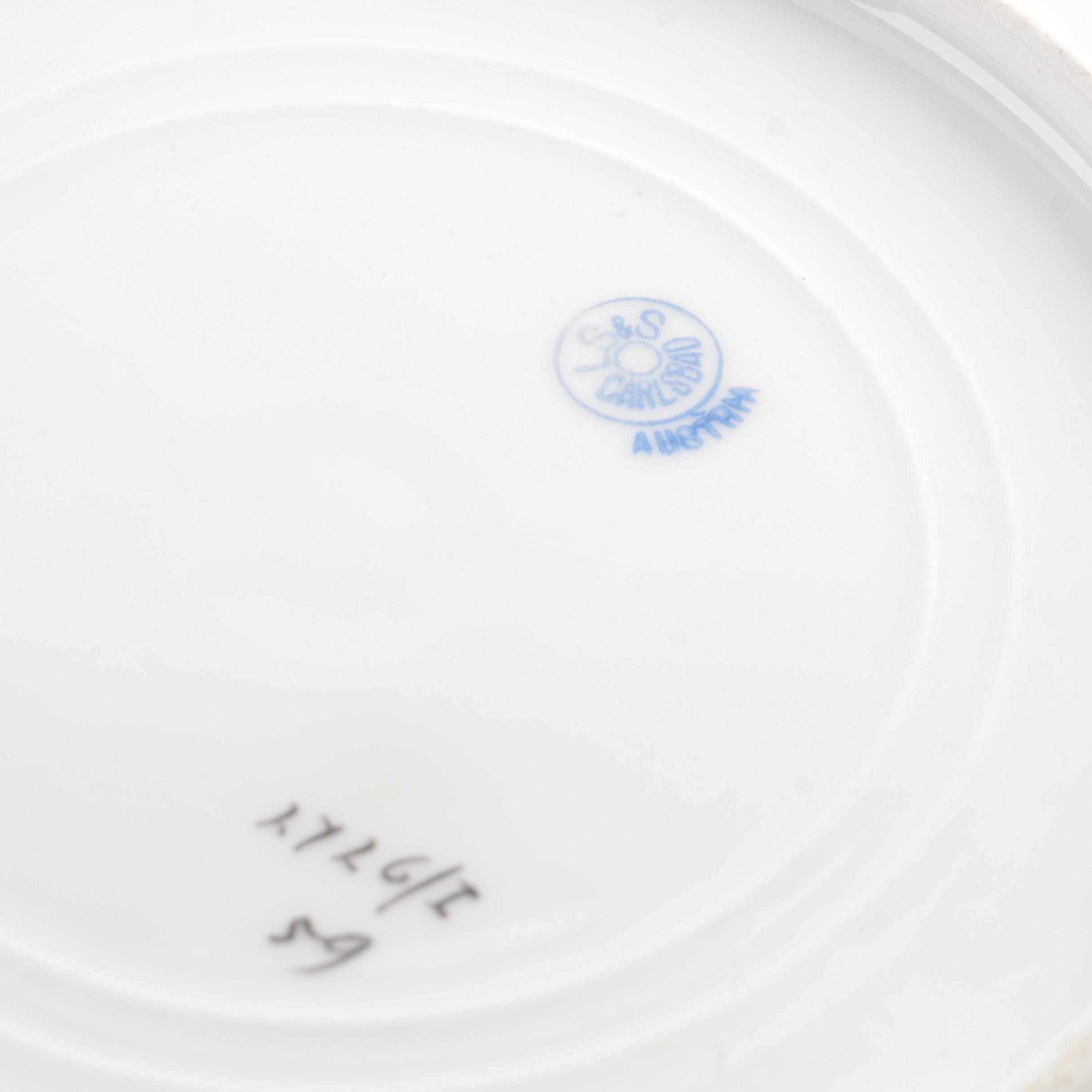 Antique Porcelain Portrait Plates