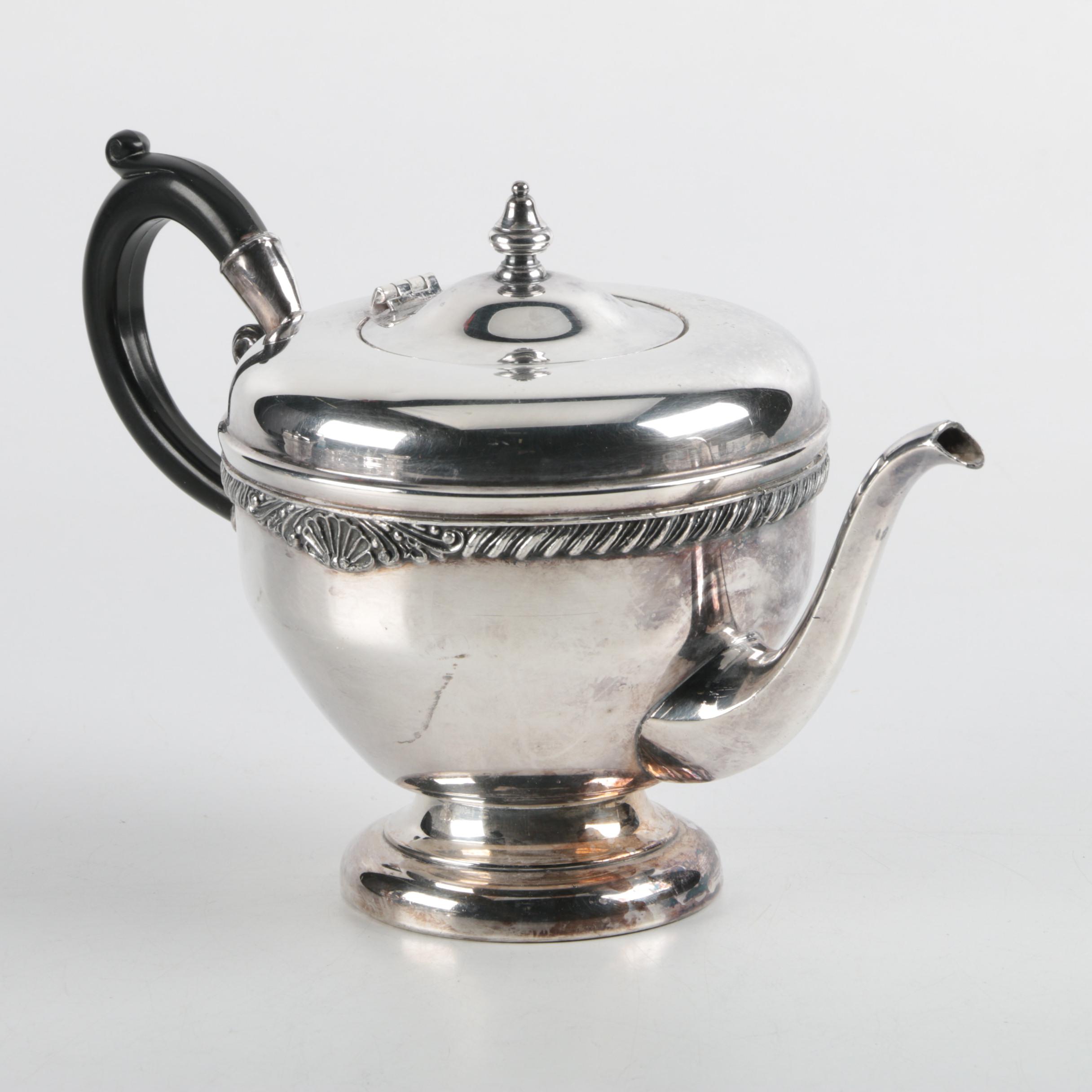 Vintage Lipman Brothers Silver Plate Tea Service with Assorted Servingware