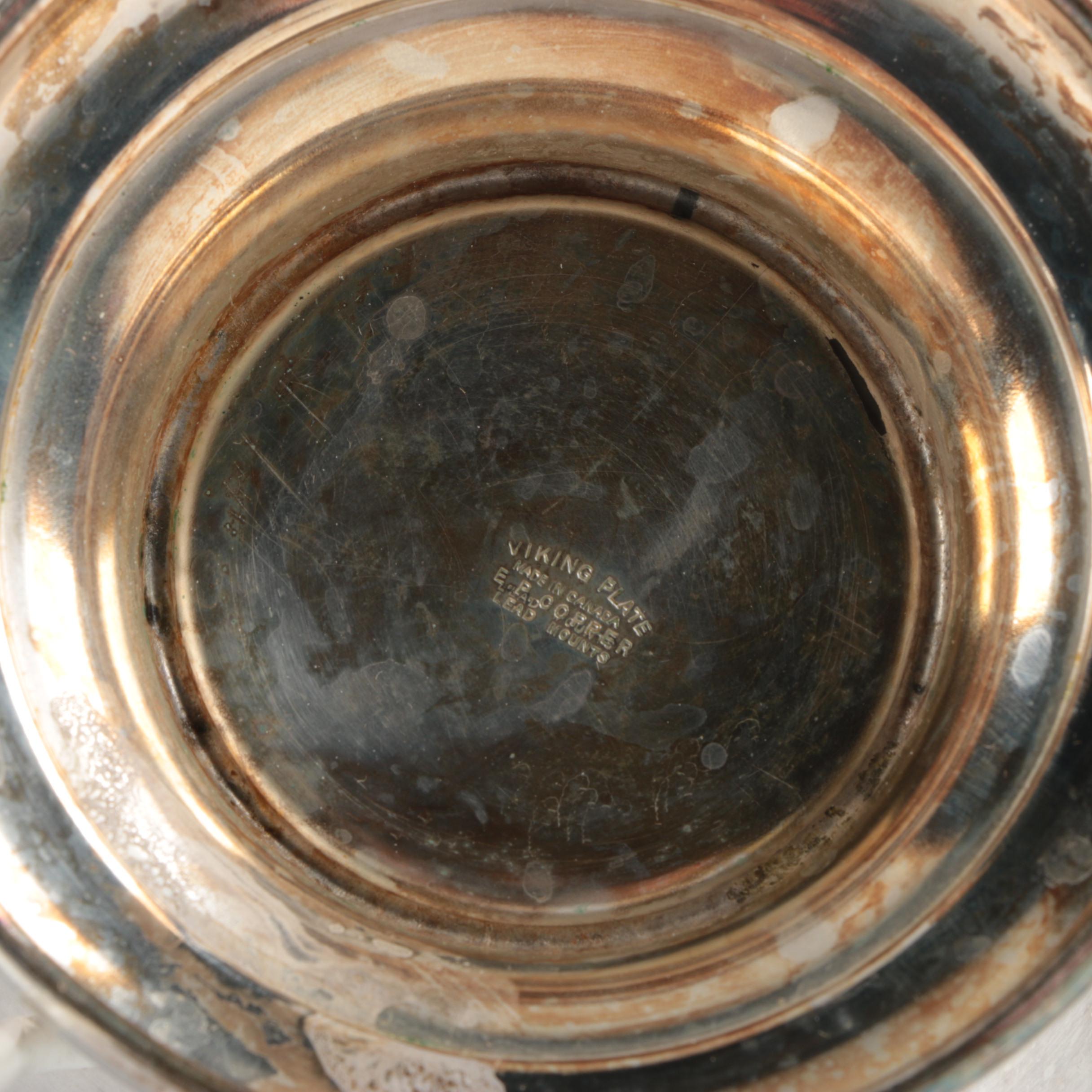 Vintage Lipman Brothers Silver Plate Tea Service with Assorted Servingware